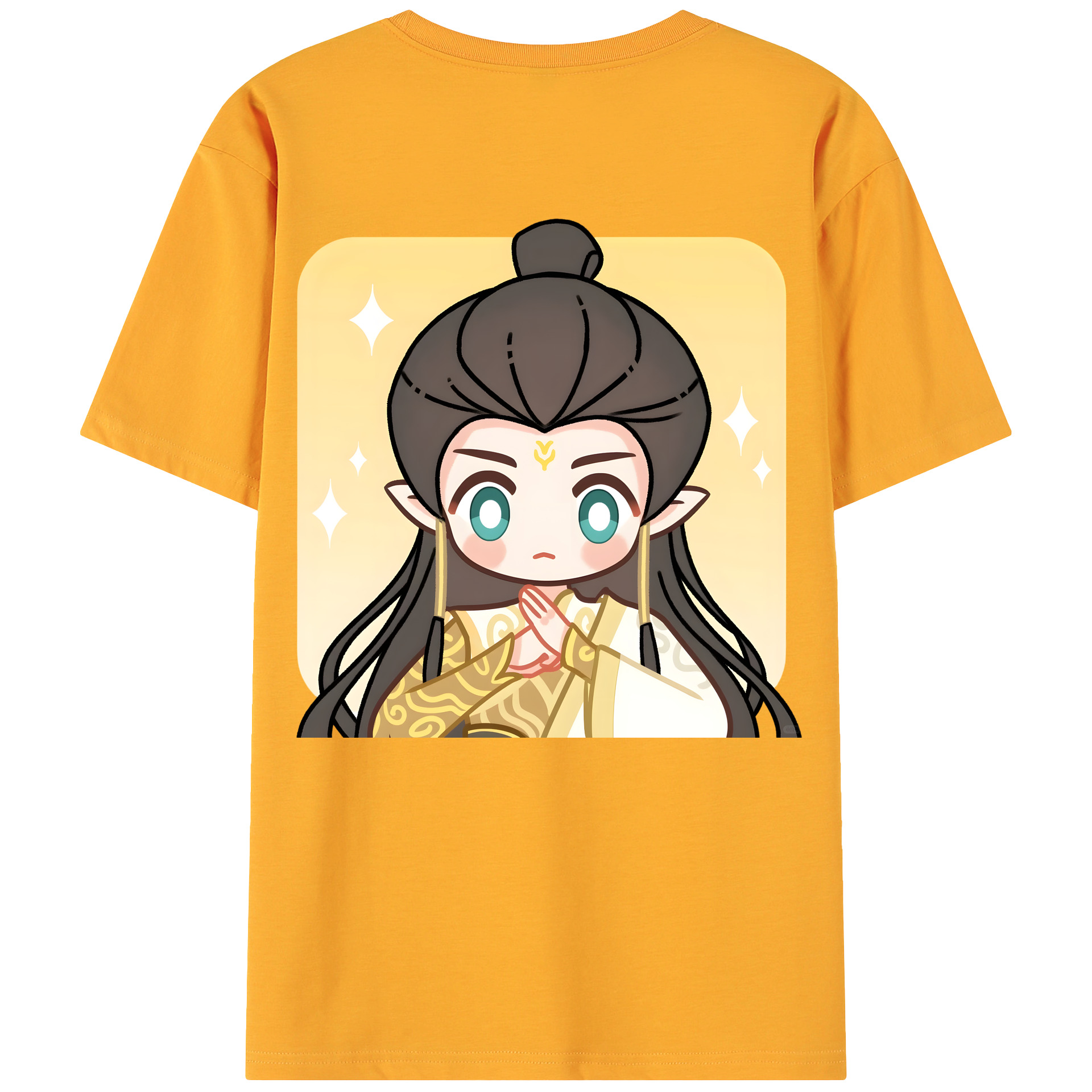 （画像用） Ne Zha 2 ナタ 魔童の大暴れ 綿100％ メンズ半袖Tシャツ（バックプリント） 通気性