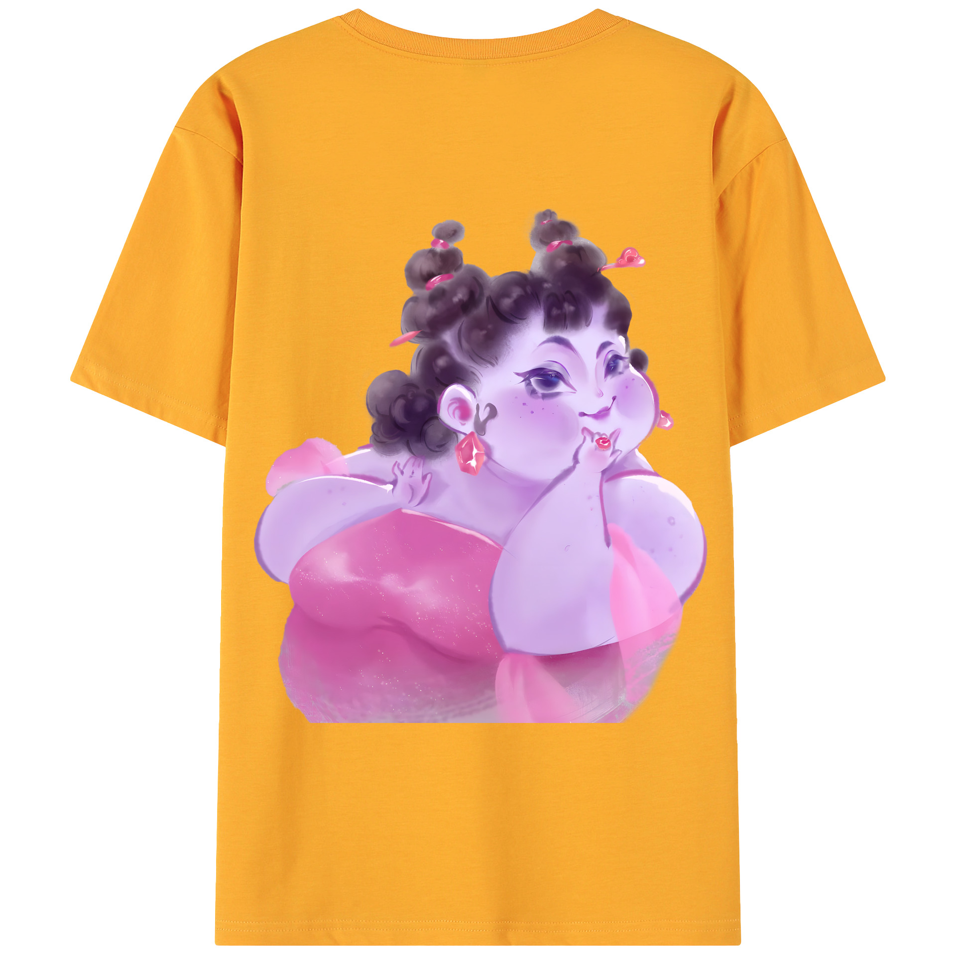 （画像用） Ne Zha 2 ナタ 魔童の大暴れ 綿100％ メンズ半袖Tシャツ（バックプリント） 通気性