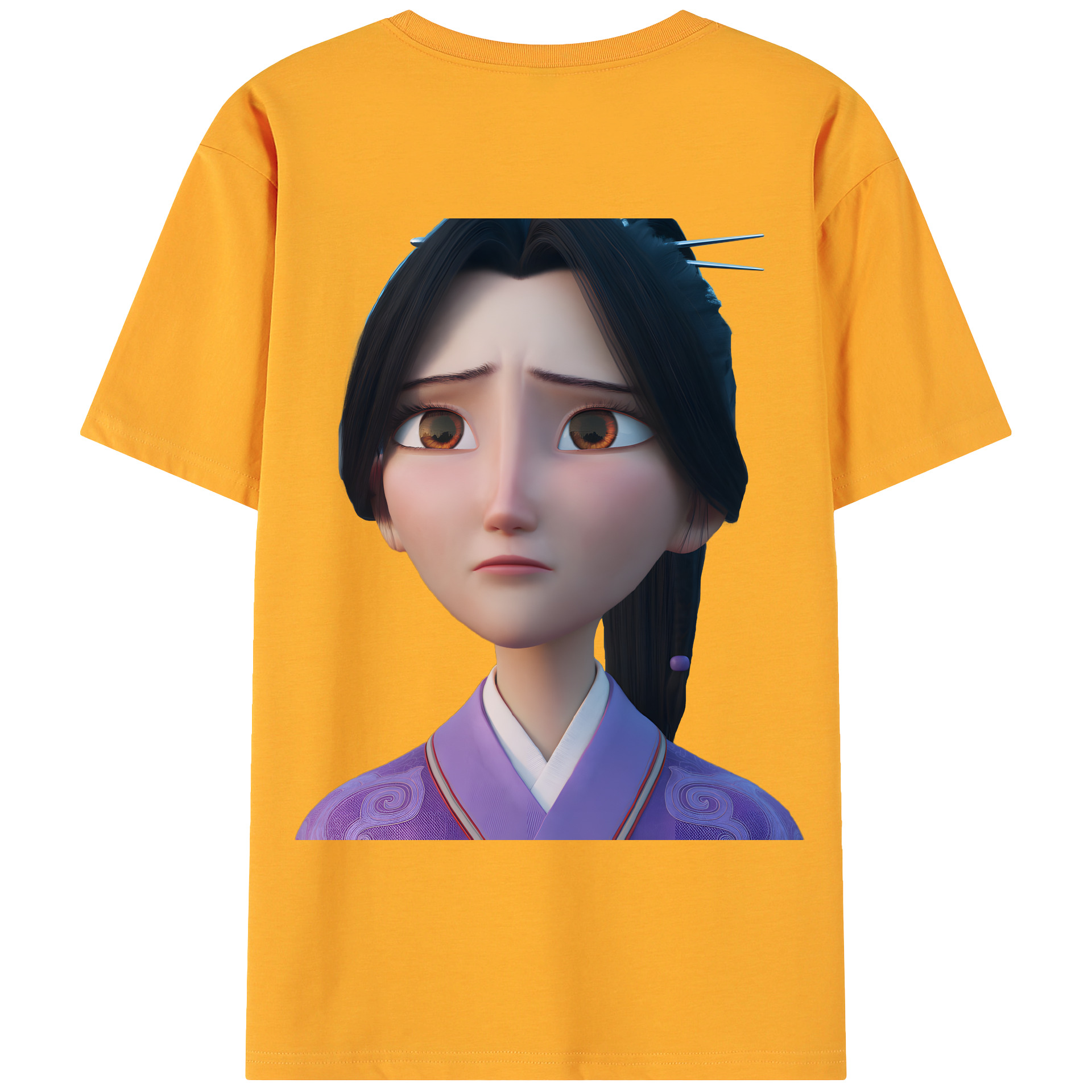 （画像用） Ne Zha 2 ナタ 魔童の大暴れ 綿100％ メンズ半袖Tシャツ（バックプリント） 通気性