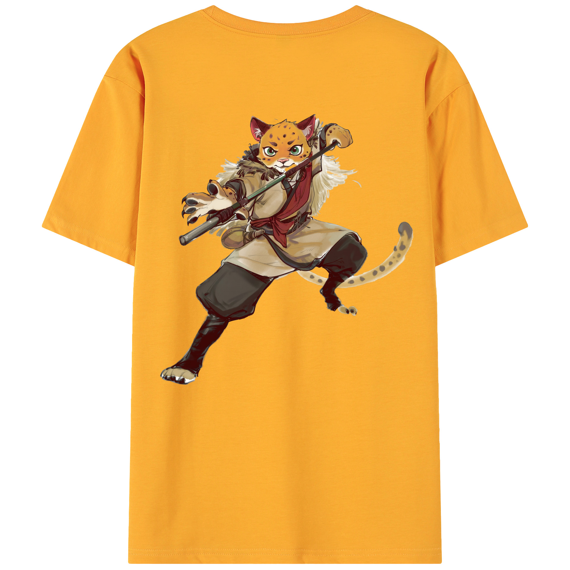 （画像用） Ne Zha 2 ナタ 魔童の大暴れ 綿100％ メンズ半袖Tシャツ（バックプリント） 通気性