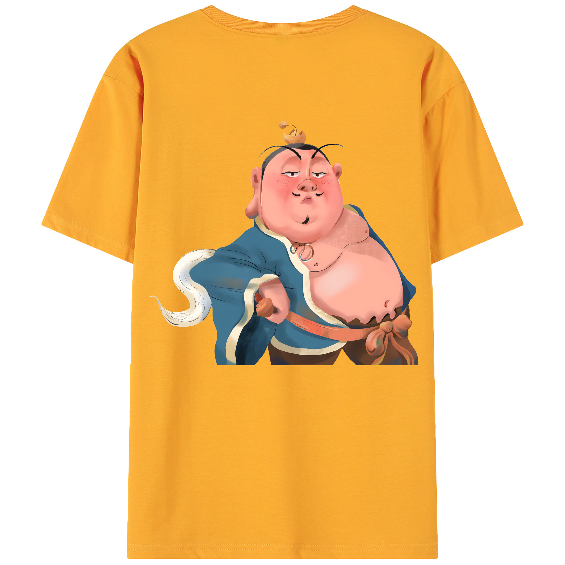 （画像用） Ne Zha 2 ナタ 魔童の大暴れ 綿100％ メンズ半袖Tシャツ（バックプリント） 通気性