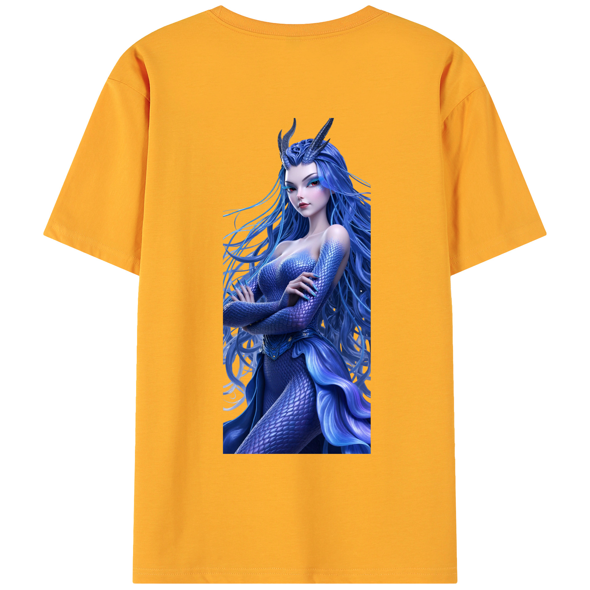 （画像用） Ne Zha 2 ナタ 魔童の大暴れ 綿100％ メンズ半袖Tシャツ（バックプリント） 通気性