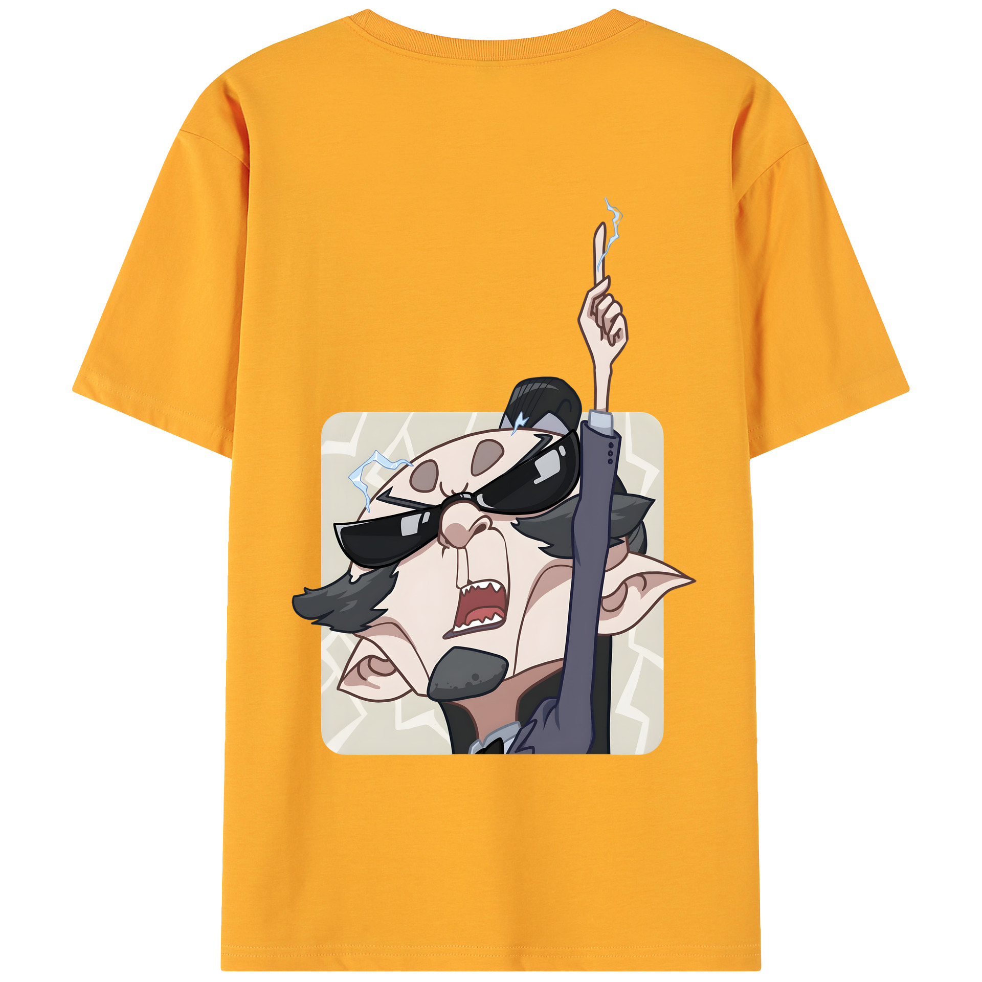 （画像用） Ne Zha 2 ナタ 魔童の大暴れ 綿100％ メンズ半袖Tシャツ（バックプリント） 通気性