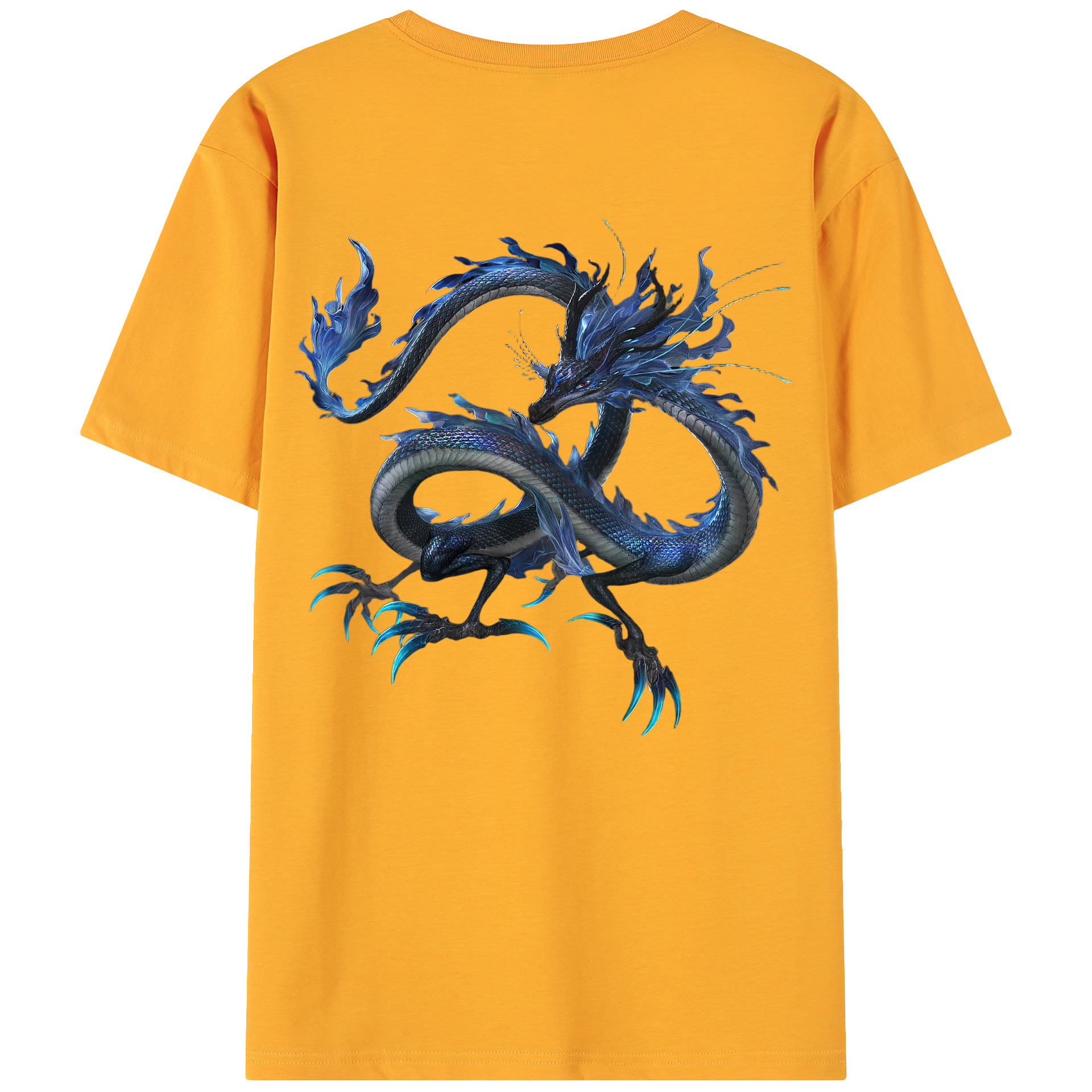 （画像用） Ne Zha 2 ナタ 魔童の大暴れ 綿100％ メンズ半袖Tシャツ（バックプリント） 通気性