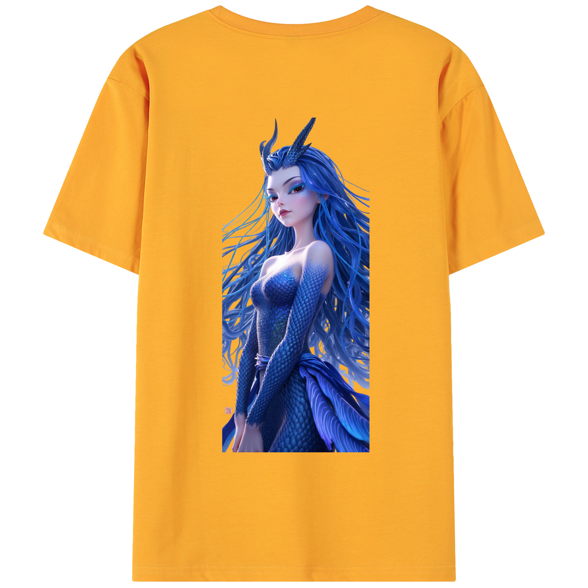 （画像用） Ne Zha 2 ナタ 魔童の大暴れ 綿100％ メンズ半袖Tシャツ（バックプリント） 通気性