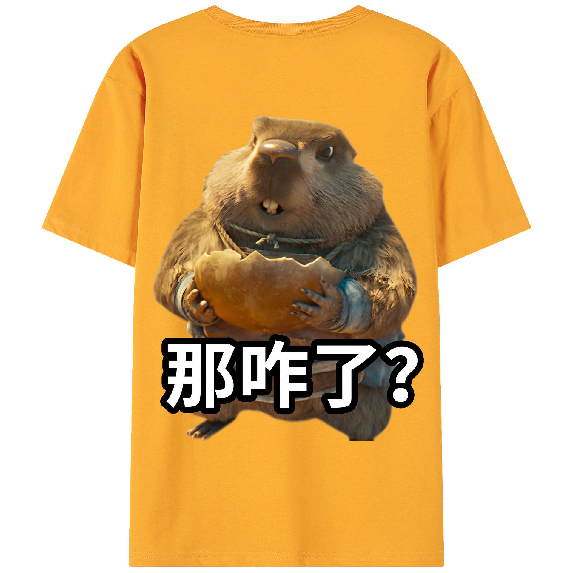 （画像用） Ne Zha 2 ナタ 魔童の大暴れ 綿100％ メンズ半袖Tシャツ（バックプリント） 通気性
