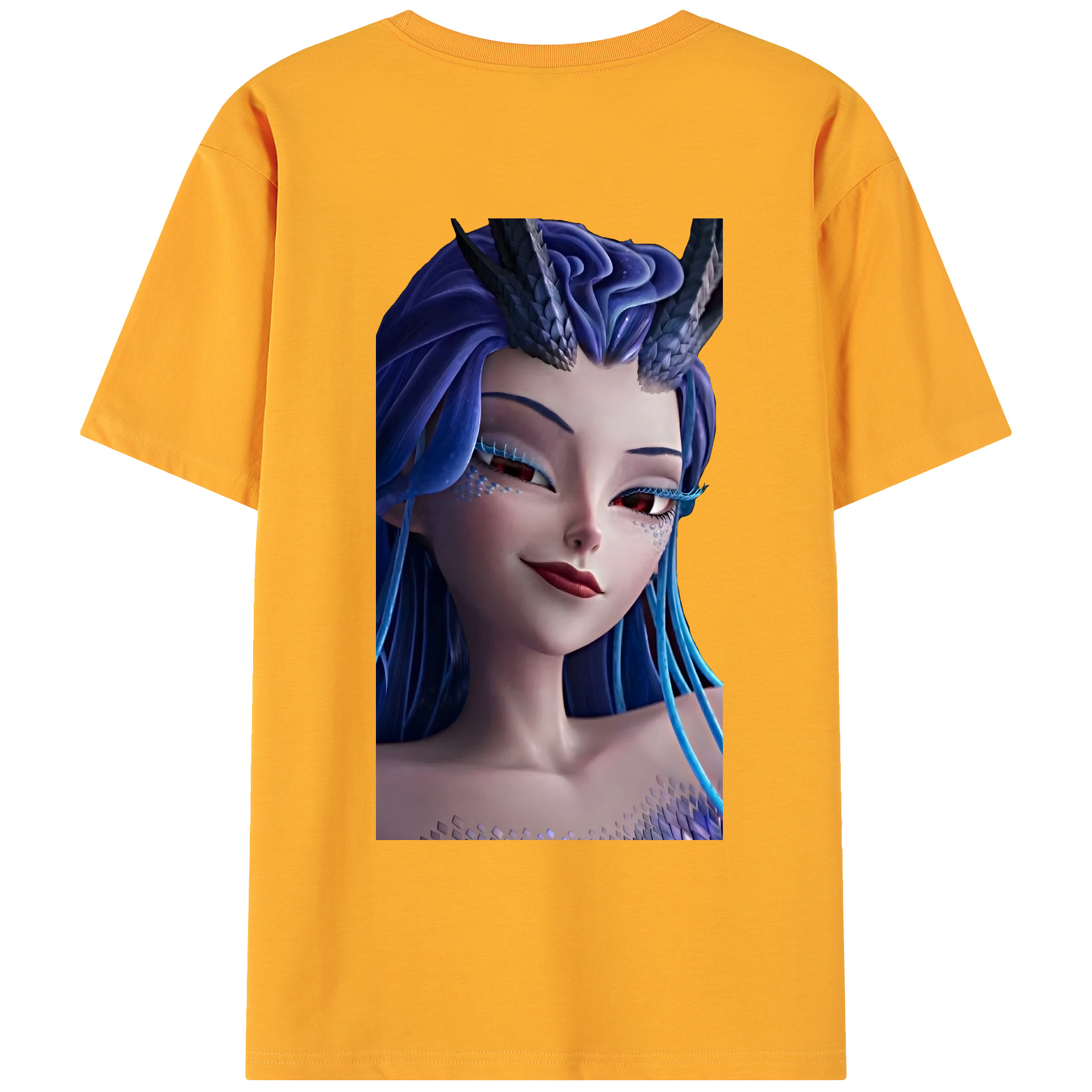 （画像用） Ne Zha 2 ナタ 魔童の大暴れ 綿100％ メンズ半袖Tシャツ（バックプリント） 通気性