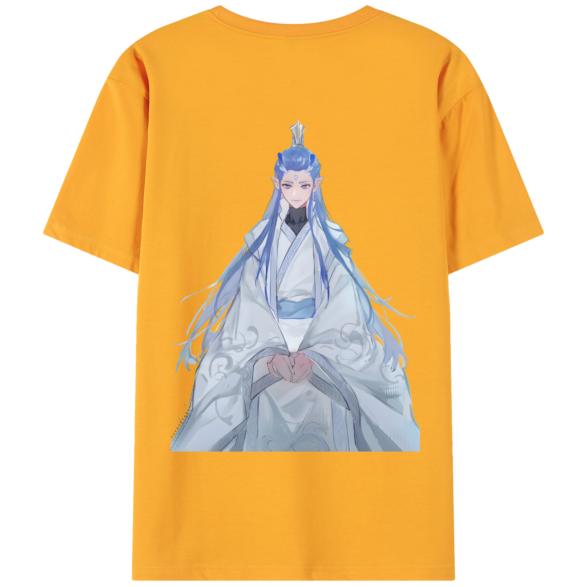 （画像用） Ne Zha 2 ナタ 魔童の大暴れ 綿100％ メンズ半袖Tシャツ（バックプリント） 通気性