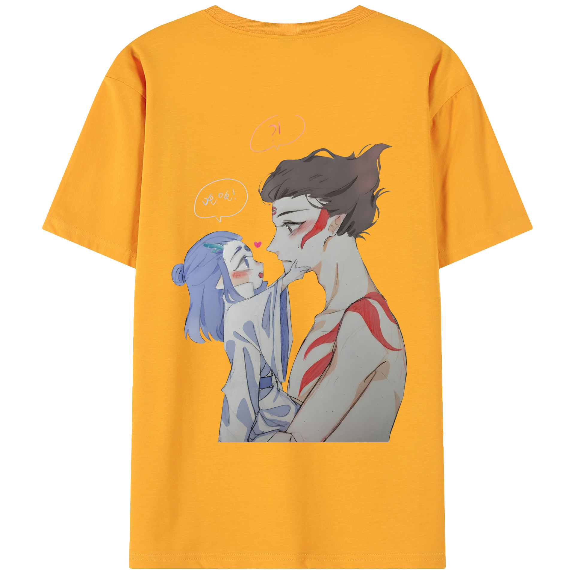 （画像用） Ne Zha 2 ナタ 魔童の大暴れ 綿100％ メンズ半袖Tシャツ（バックプリント） 通気性