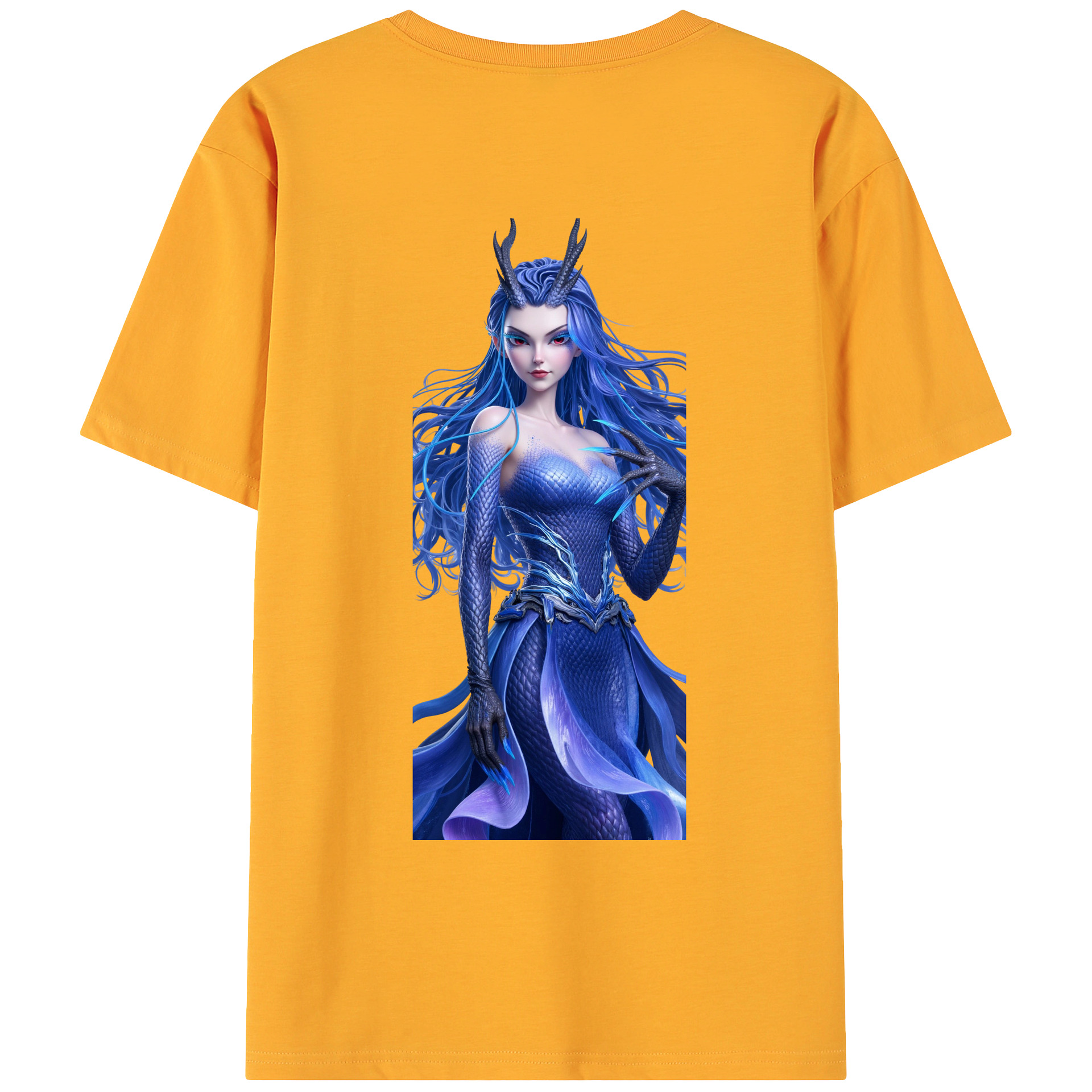 （画像用） Ne Zha 2 ナタ 魔童の大暴れ 綿100％ メンズ半袖Tシャツ（バックプリント） 通気性