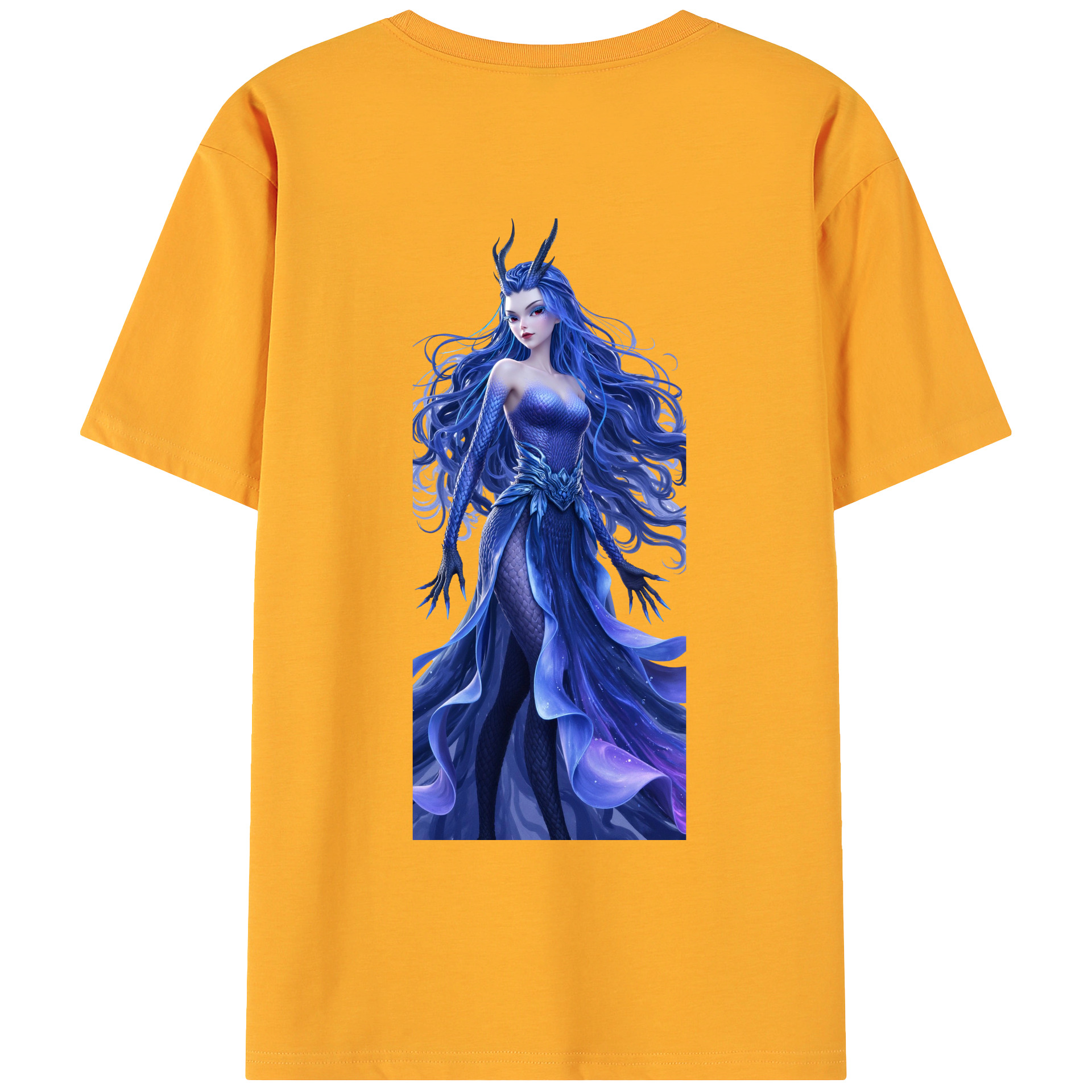 （画像用） Ne Zha 2 ナタ 魔童の大暴れ 綿100％ メンズ半袖Tシャツ（バックプリント） 通気性