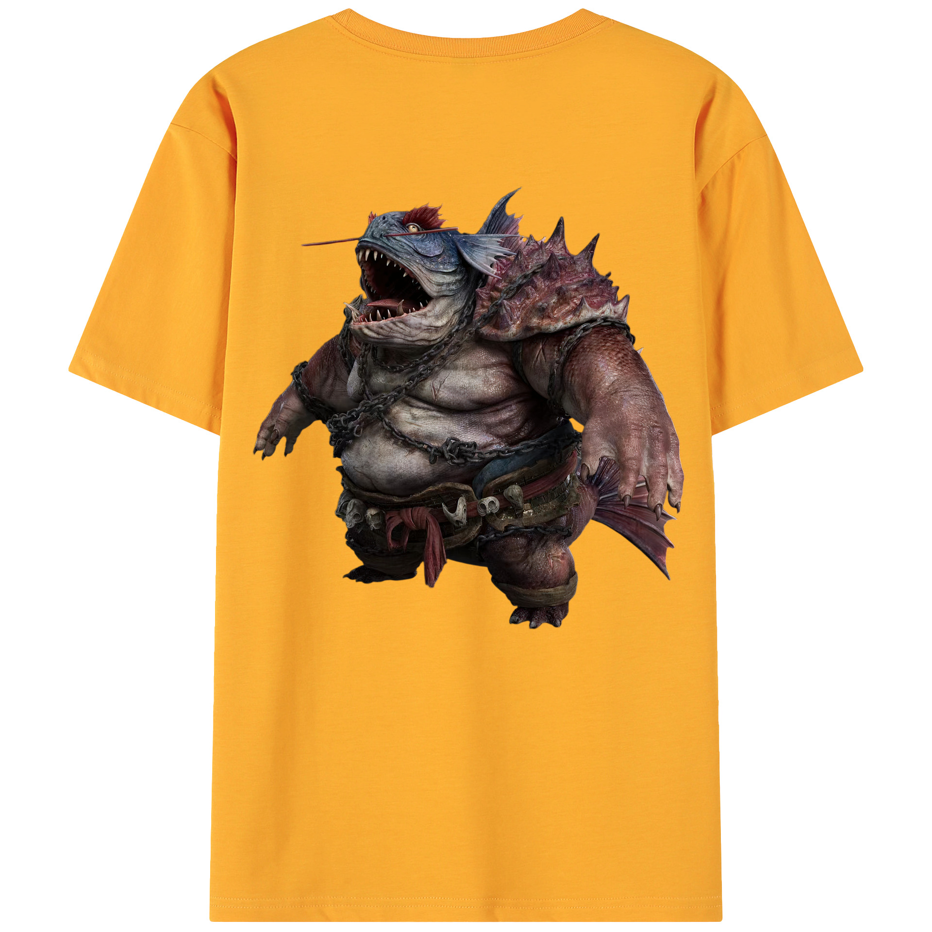 （画像用） Ne Zha 2 ナタ 魔童の大暴れ 綿100％ メンズ半袖Tシャツ（バックプリント） 通気性