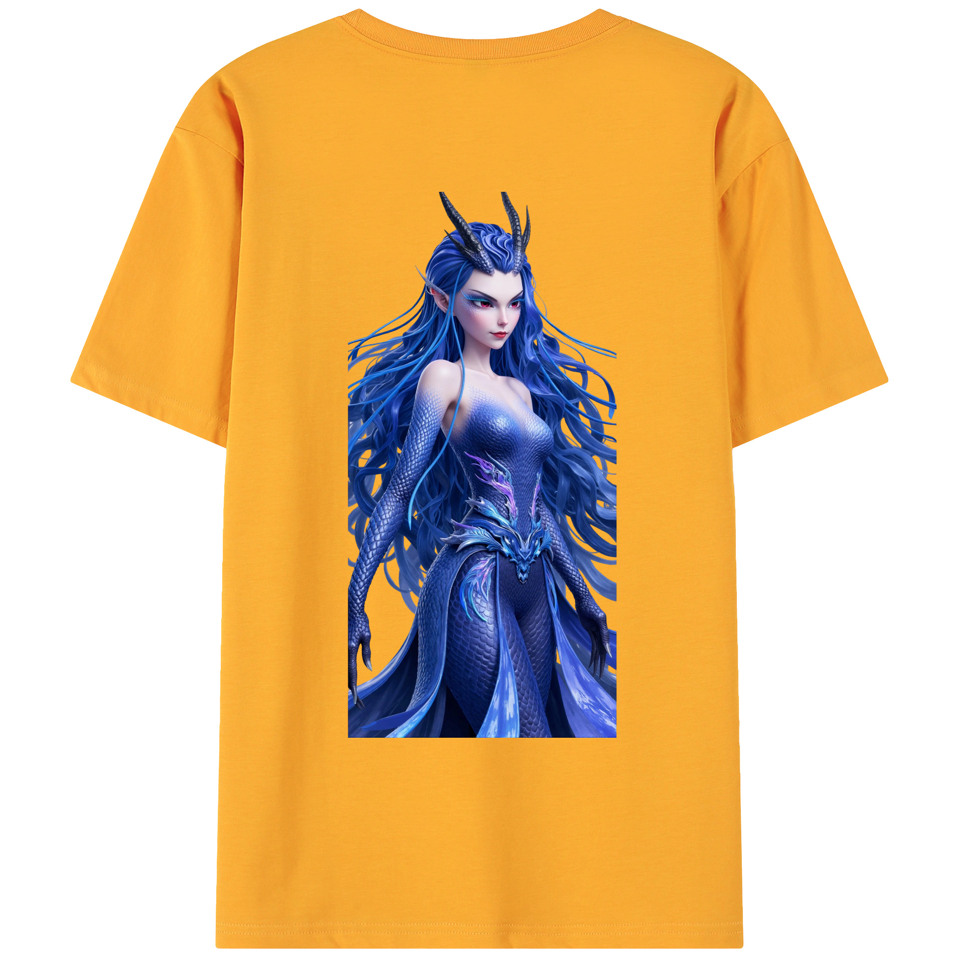（画像用） Ne Zha 2 ナタ 魔童の大暴れ 綿100％ メンズ半袖Tシャツ（バックプリント） 通気性