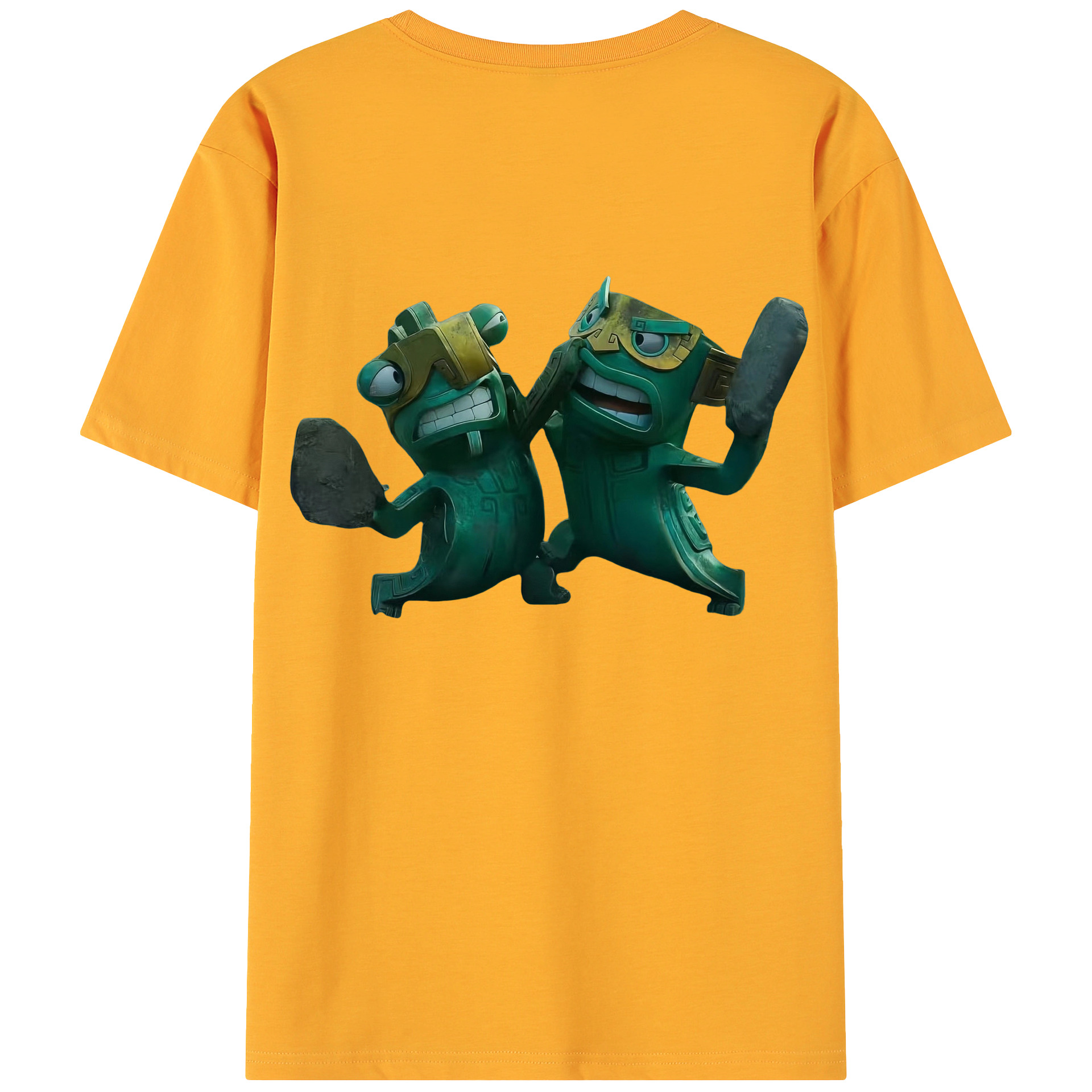 （画像用） Ne Zha 2 ナタ 魔童の大暴れ 綿100％ メンズ半袖Tシャツ（バックプリント） 通気性