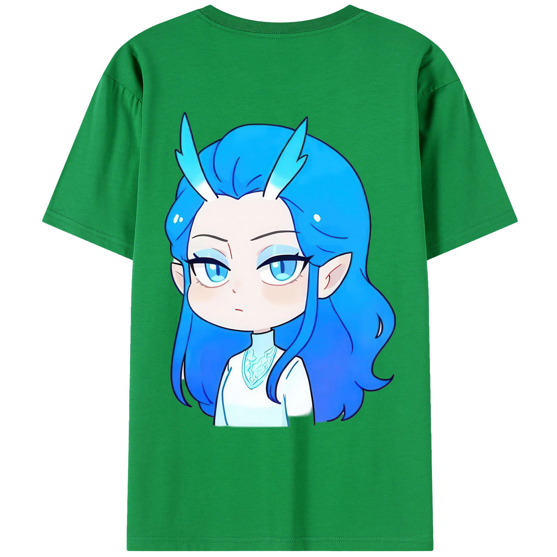 （画像用） Ne Zha 2 ナタ 魔童の大暴れ 綿100％ メンズ半袖Tシャツ（バックプリント） 通気性
