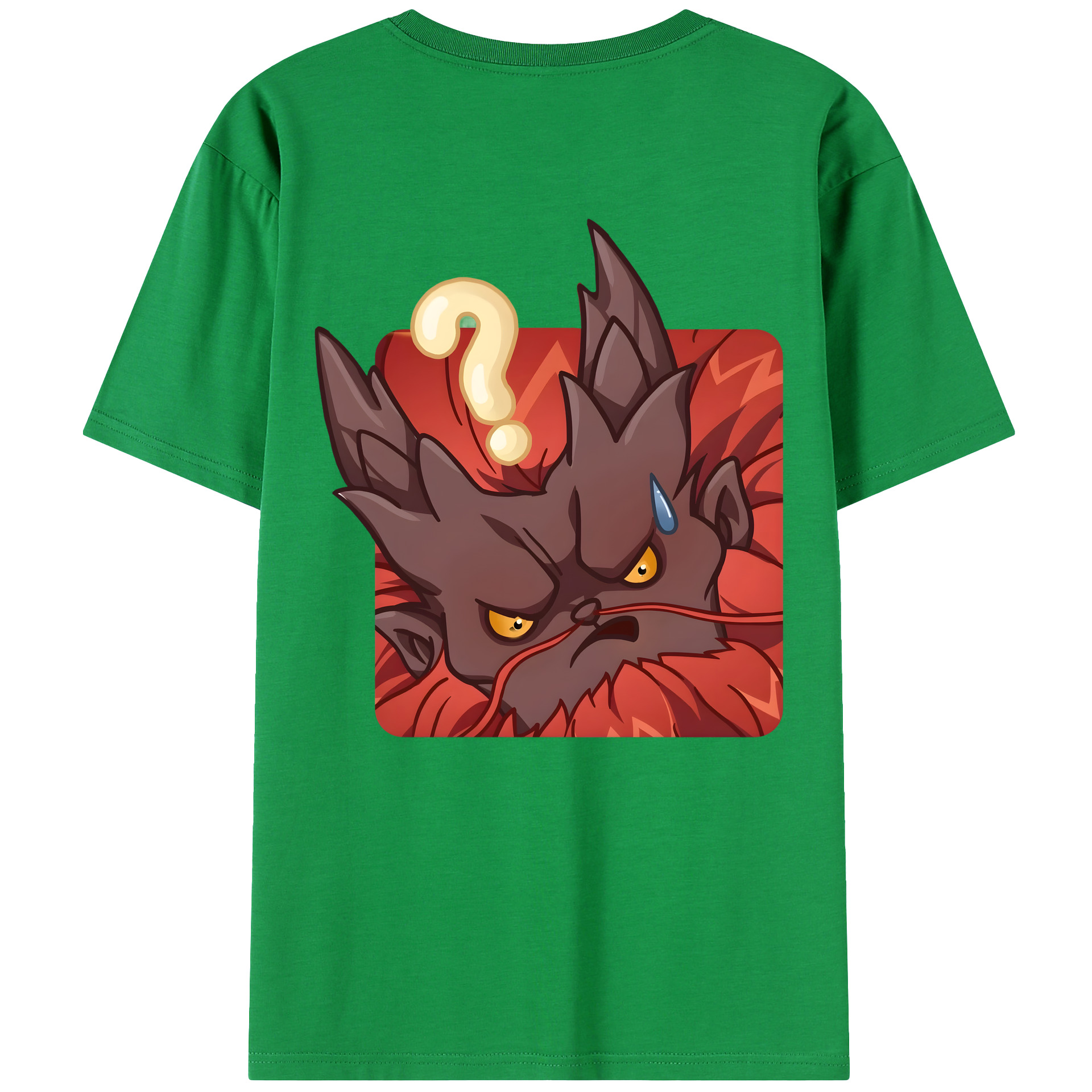 （画像用） Ne Zha 2 ナタ 魔童の大暴れ 綿100％ メンズ半袖Tシャツ（バックプリント） 通気性