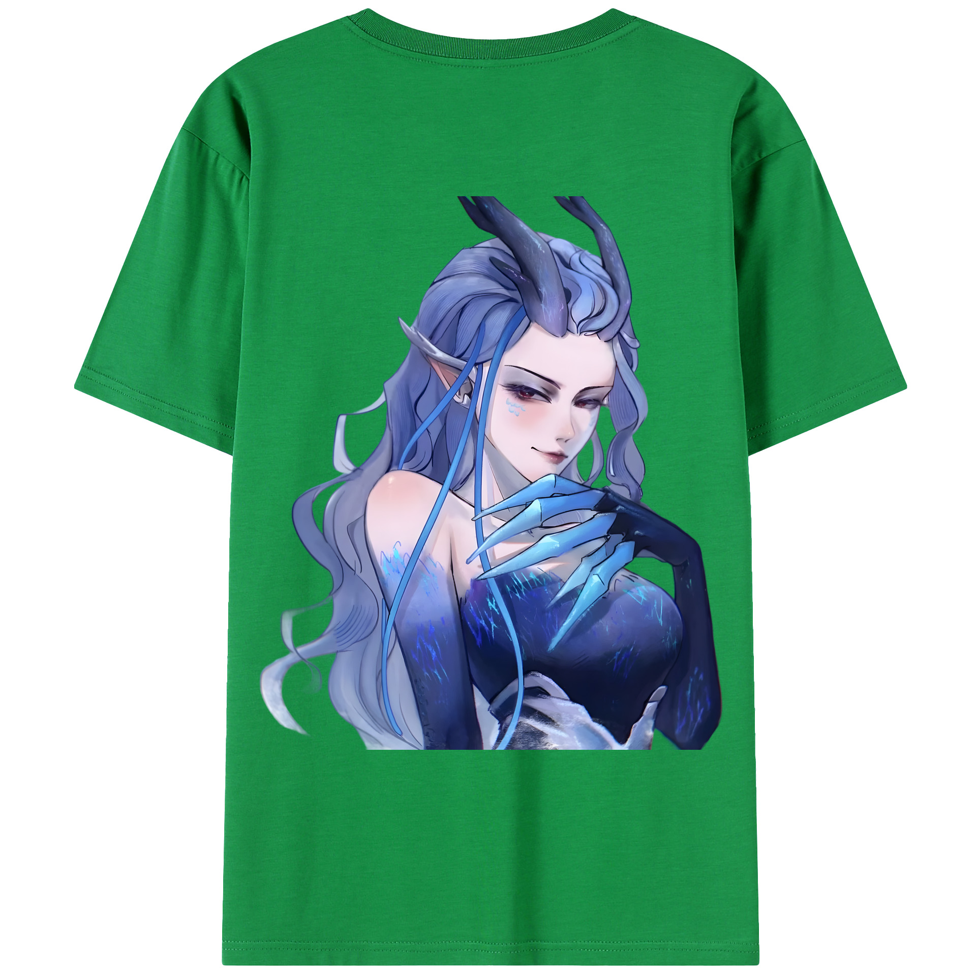 （画像用） Ne Zha 2 ナタ 魔童の大暴れ 綿100％ メンズ半袖Tシャツ（バックプリント） 通気性