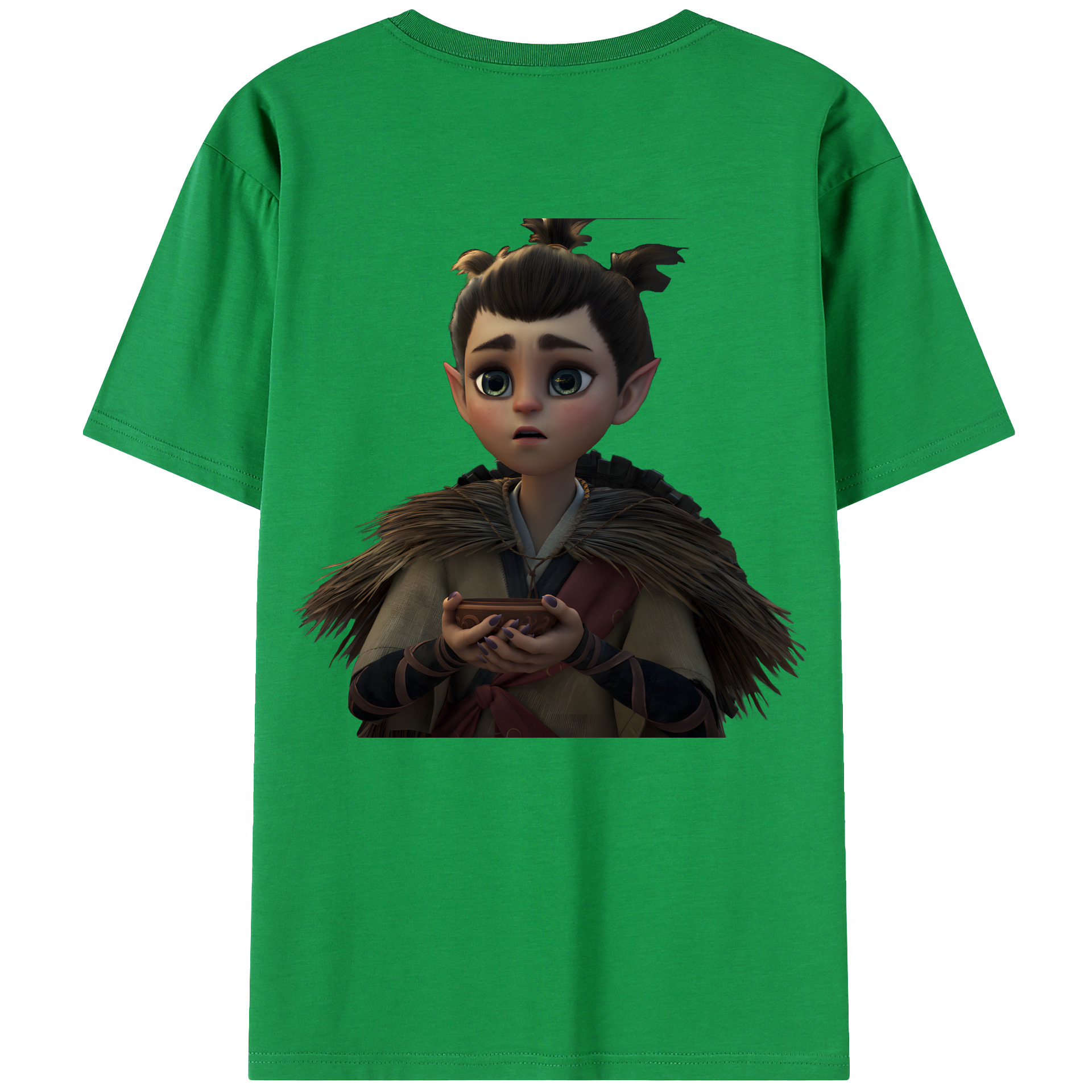 （画像用） Ne Zha 2 ナタ 魔童の大暴れ 綿100％ メンズ半袖Tシャツ（バックプリント） 通気性
