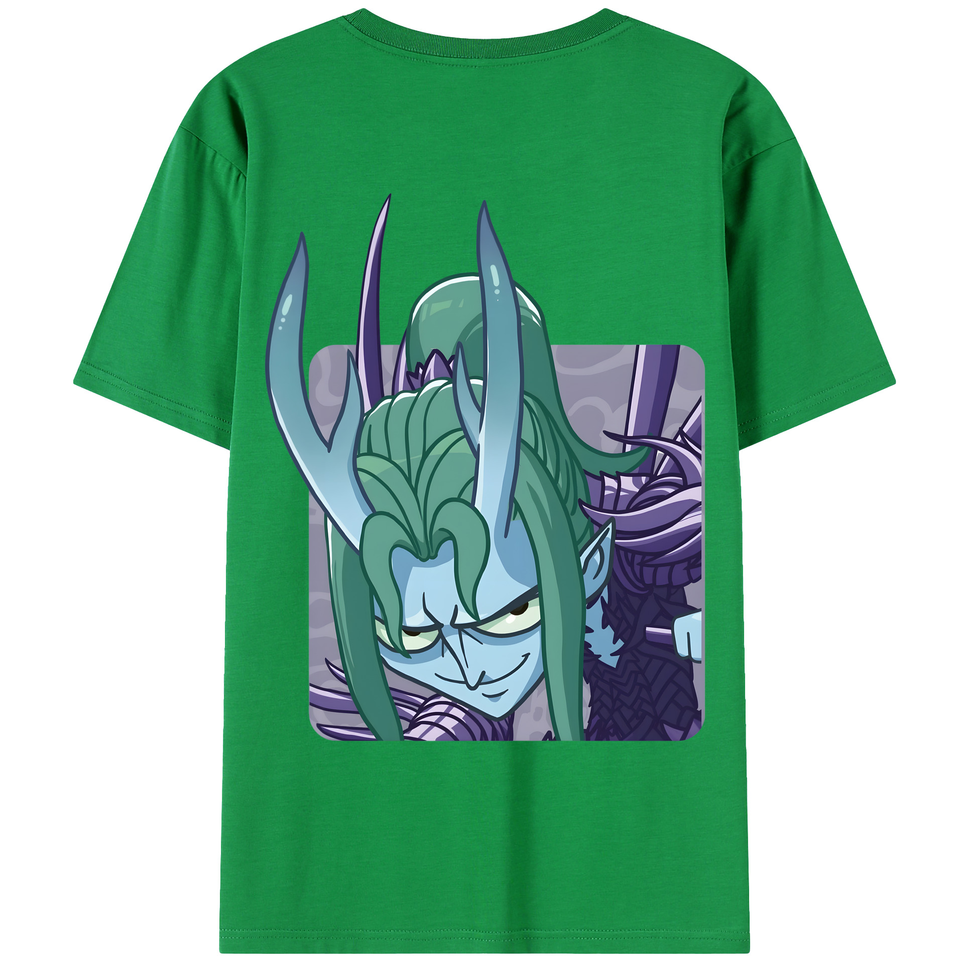 （画像用） Ne Zha 2 ナタ 魔童の大暴れ 綿100％ メンズ半袖Tシャツ（バックプリント） 通気性