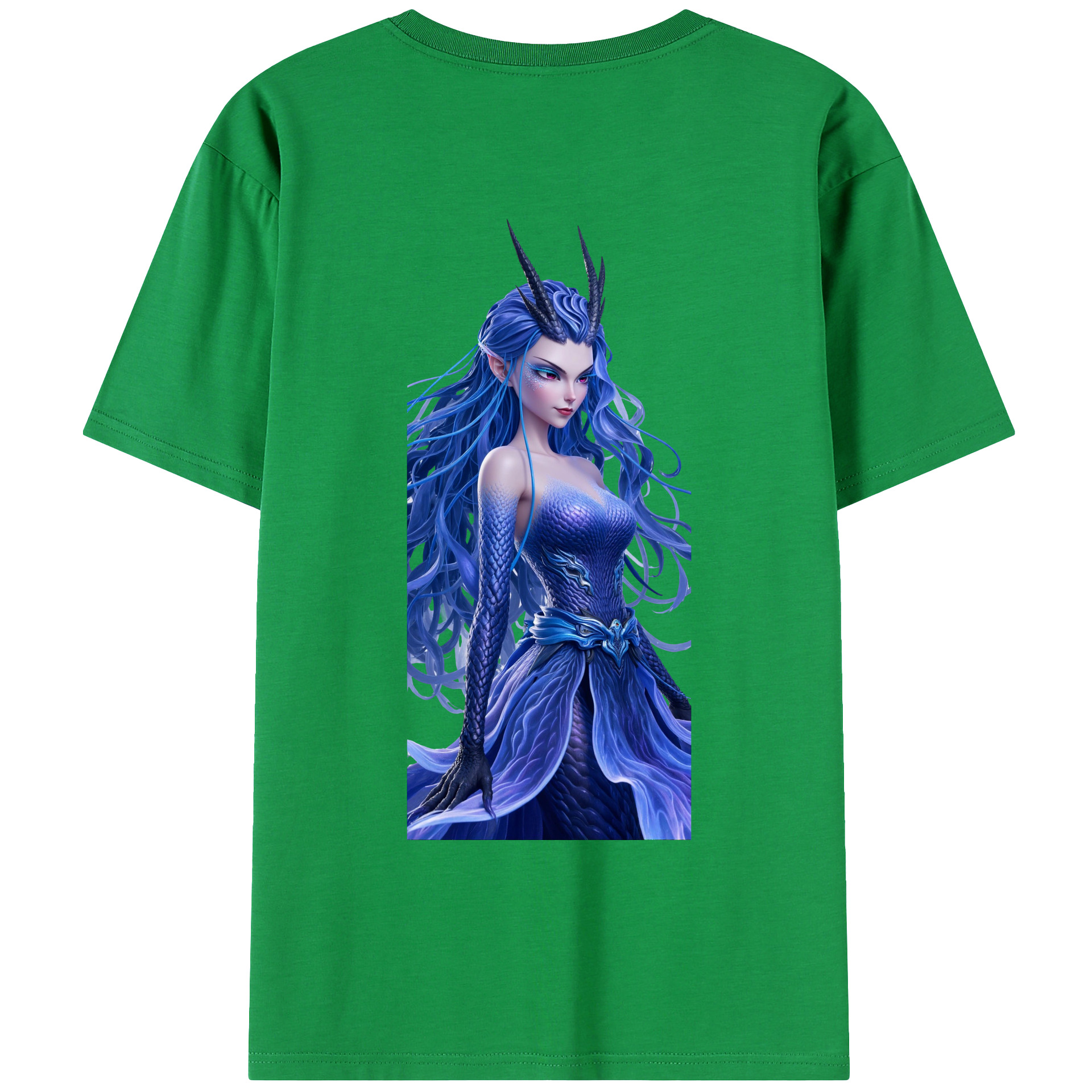 （画像用） Ne Zha 2 ナタ 魔童の大暴れ 綿100％ メンズ半袖Tシャツ（バックプリント） 通気性