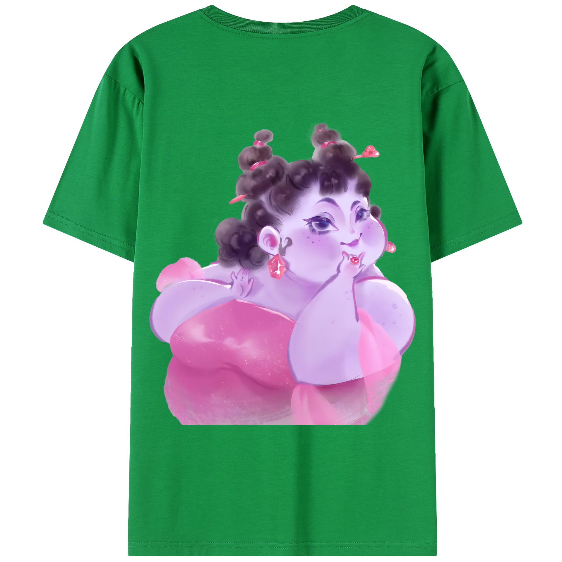 （画像用） Ne Zha 2 ナタ 魔童の大暴れ 綿100％ メンズ半袖Tシャツ（バックプリント） 通気性