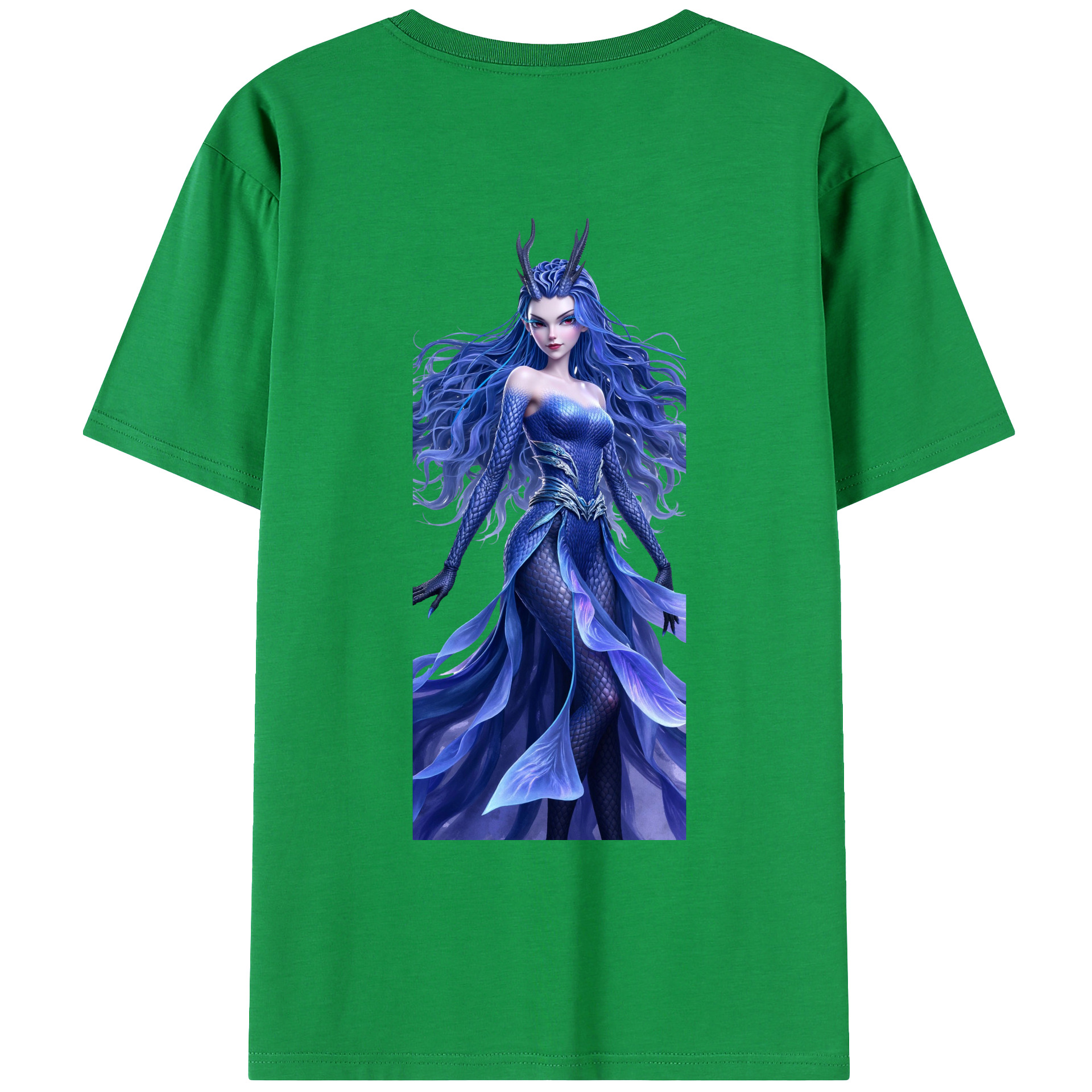 （画像用） Ne Zha 2 ナタ 魔童の大暴れ 綿100％ メンズ半袖Tシャツ（バックプリント） 通気性