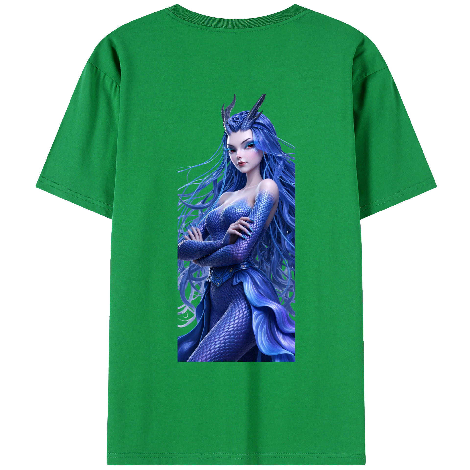 （画像用） Ne Zha 2 ナタ 魔童の大暴れ 綿100％ メンズ半袖Tシャツ（バックプリント） 通気性