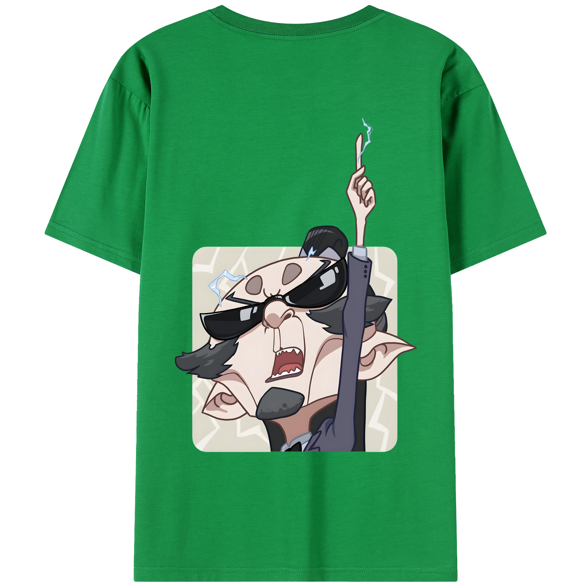 （画像用） Ne Zha 2 ナタ 魔童の大暴れ 綿100％ メンズ半袖Tシャツ（バックプリント） 通気性