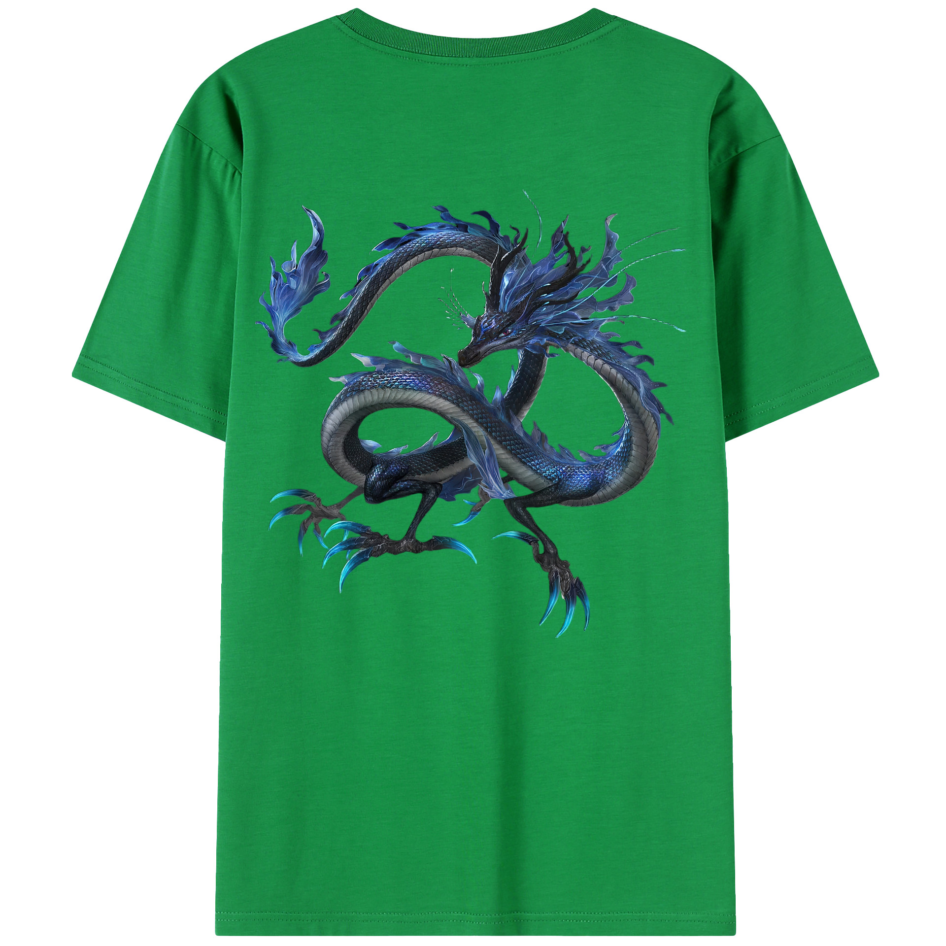 （画像用） Ne Zha 2 ナタ 魔童の大暴れ 綿100％ メンズ半袖Tシャツ（バックプリント） 通気性