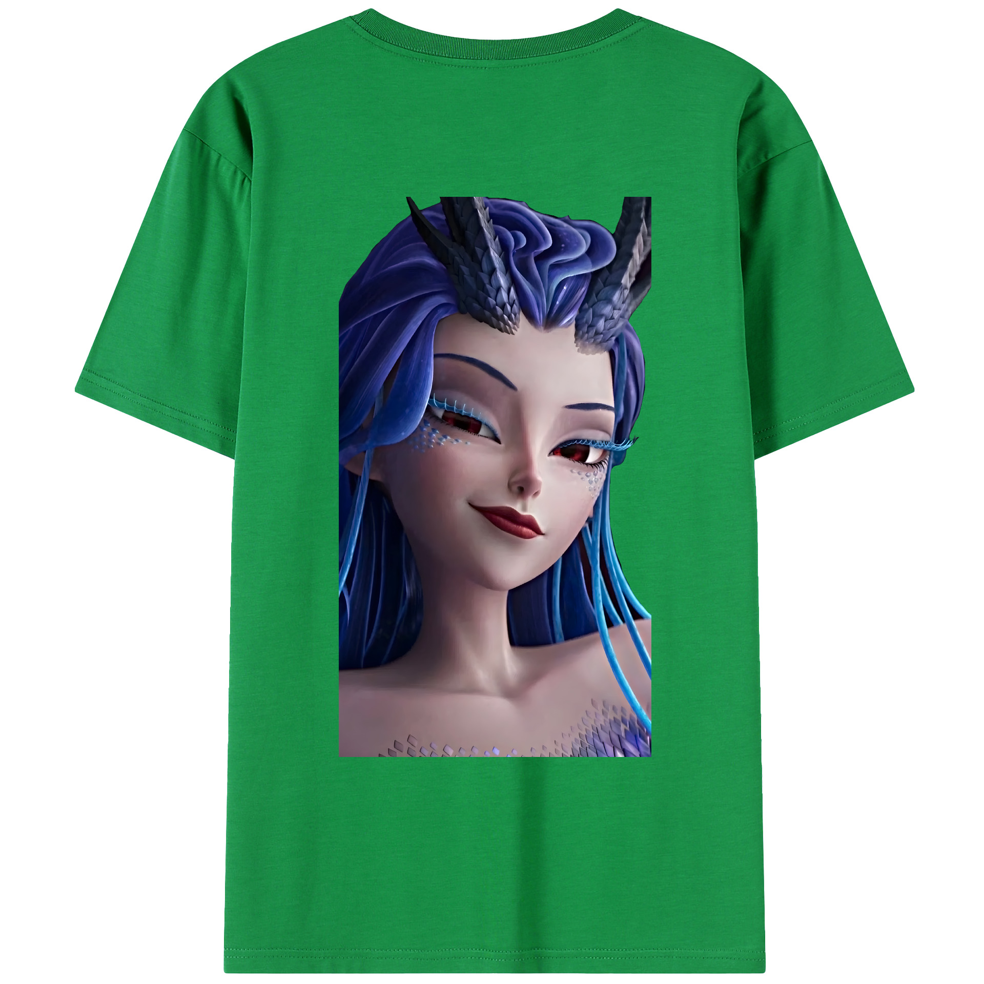 （画像用） Ne Zha 2 ナタ 魔童の大暴れ 綿100％ メンズ半袖Tシャツ（バックプリント） 通気性