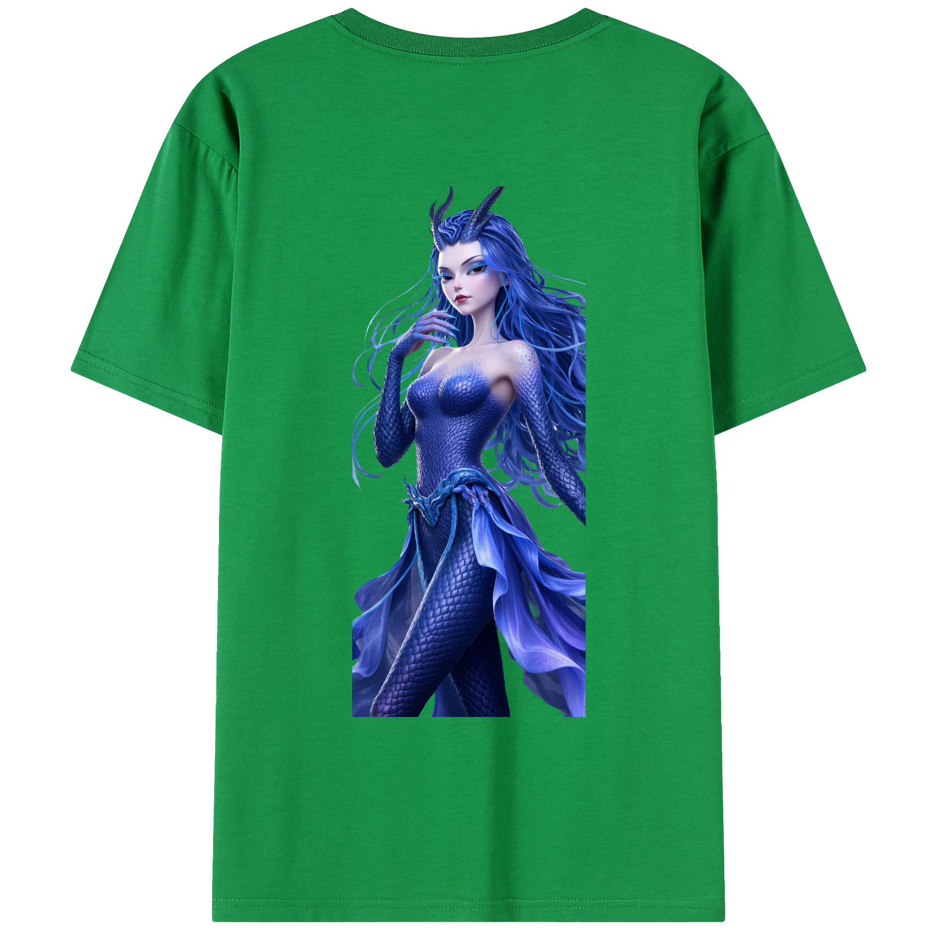 （画像用） Ne Zha 2 ナタ 魔童の大暴れ 綿100％ メンズ半袖Tシャツ（バックプリント） 通気性