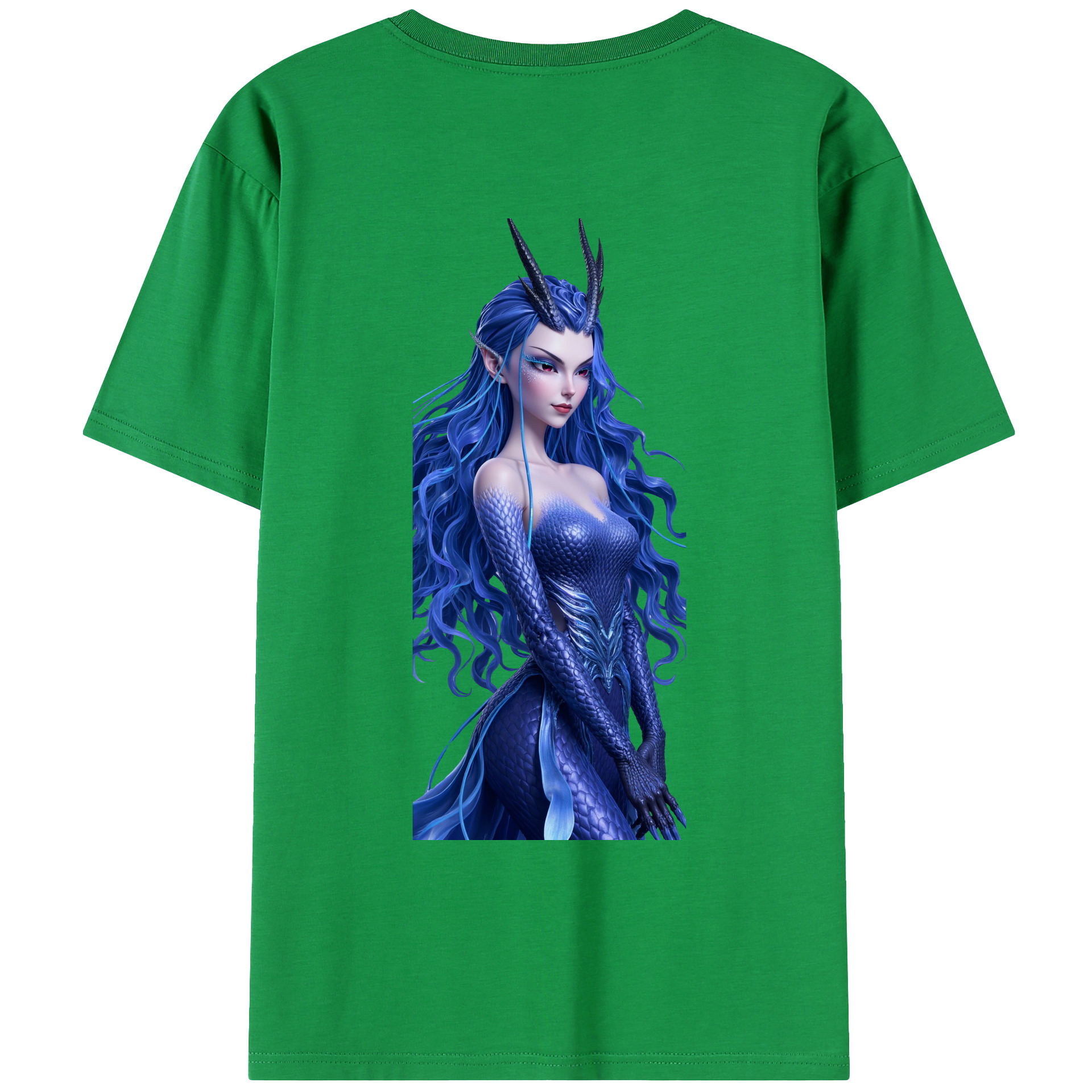 （画像用） Ne Zha 2 ナタ 魔童の大暴れ 綿100％ メンズ半袖Tシャツ（バックプリント） 通気性