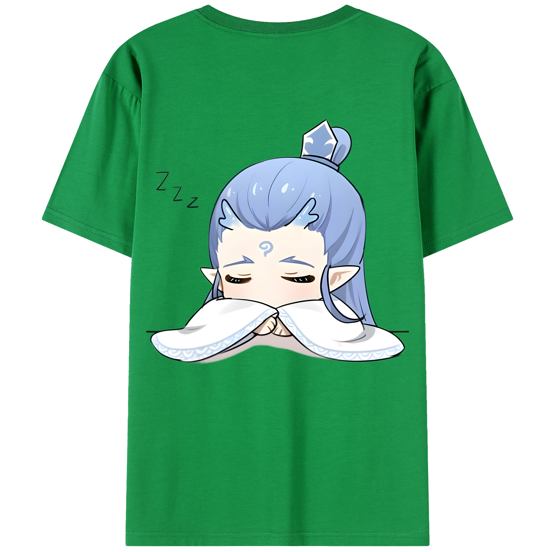 （画像用） Ne Zha 2 ナタ 魔童の大暴れ 綿100％ メンズ半袖Tシャツ（バックプリント） 通気性