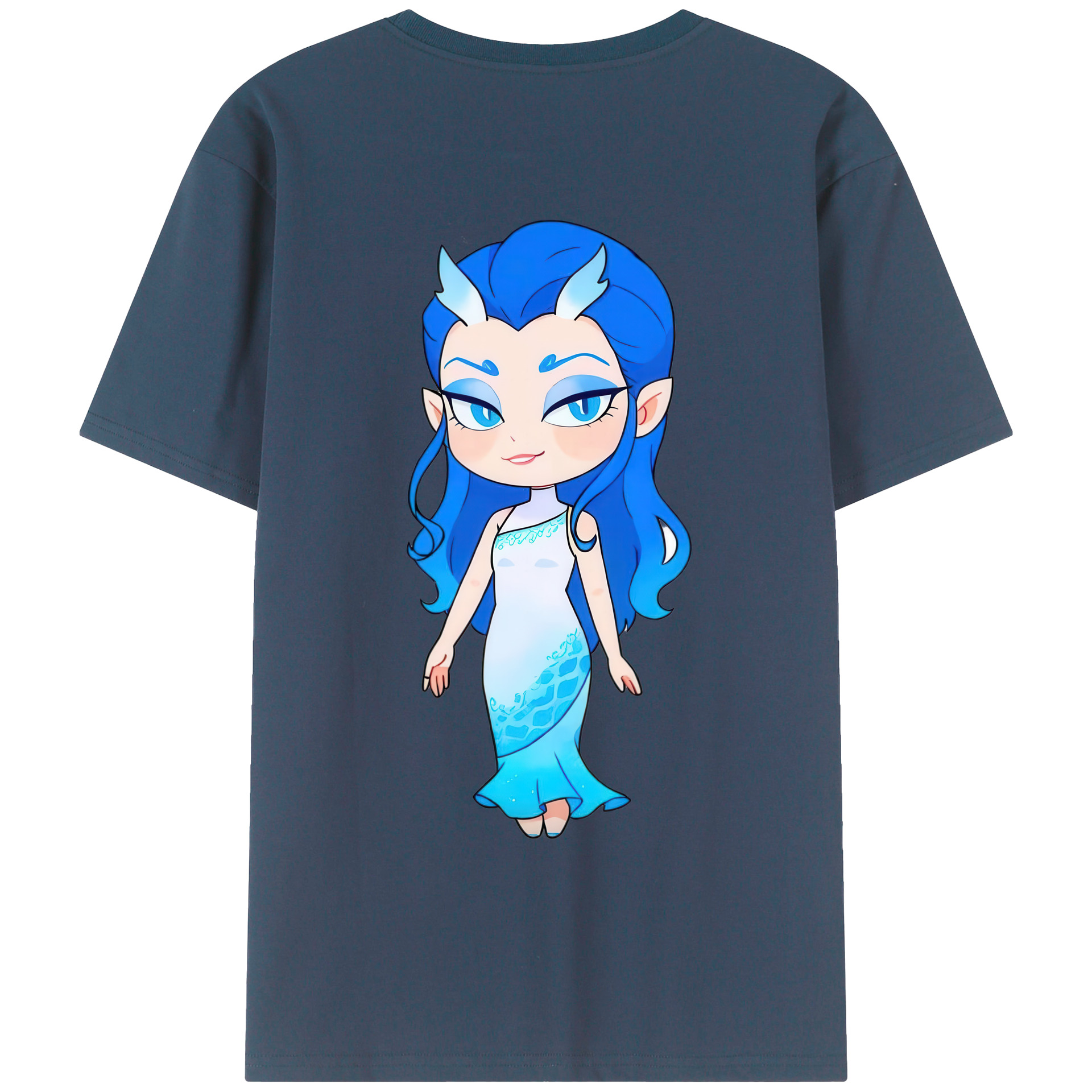（画像用） Ne Zha 2 ナタ 魔童の大暴れ 綿100％ メンズ半袖Tシャツ（バックプリント） 通気性
