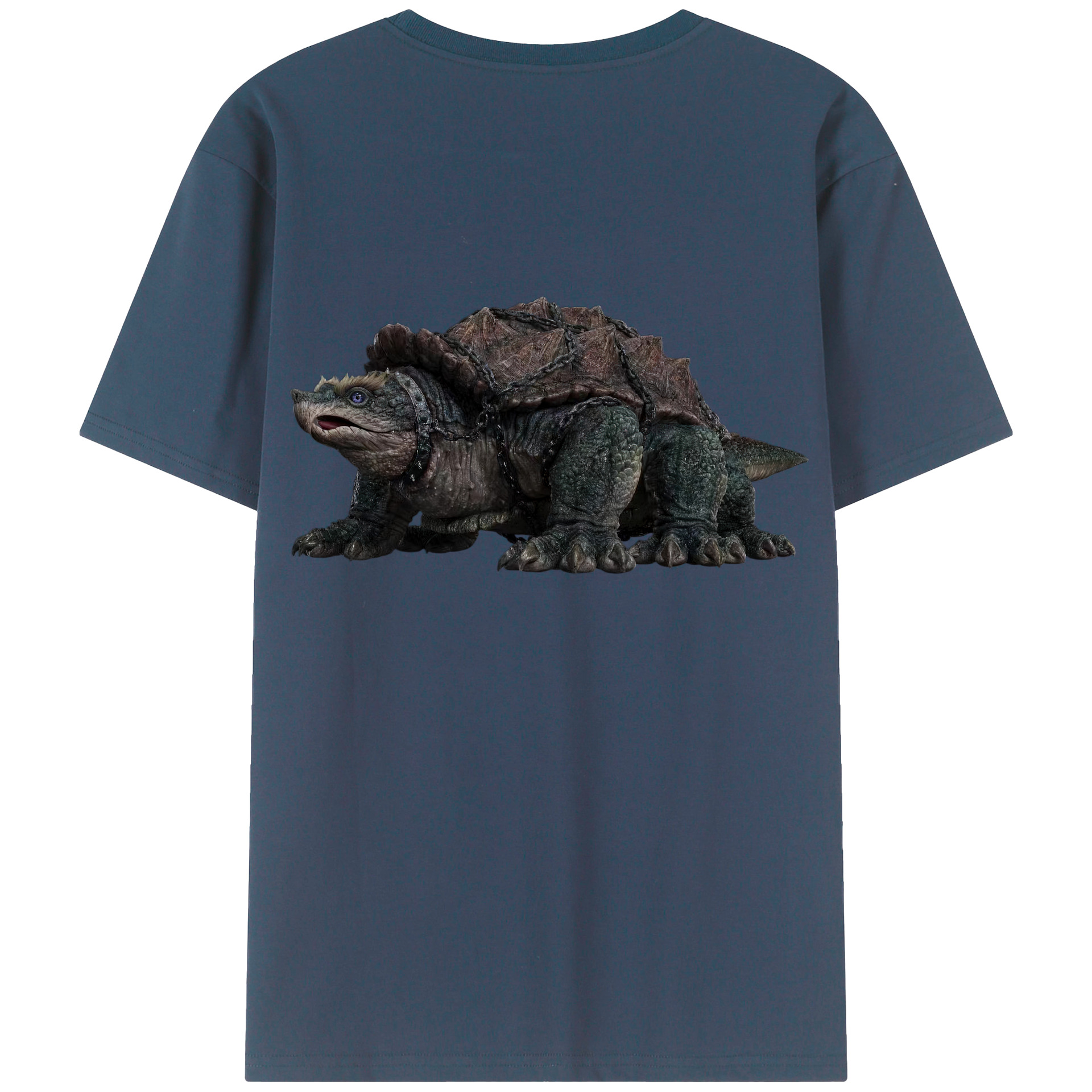 （画像用） Ne Zha 2 ナタ 魔童の大暴れ 綿100％ メンズ半袖Tシャツ（バックプリント） 通気性