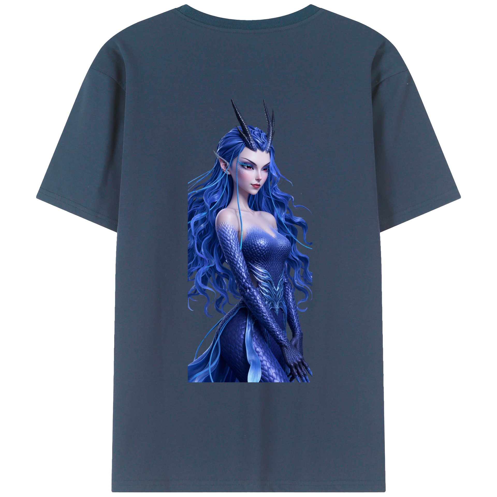 （画像用） Ne Zha 2 ナタ 魔童の大暴れ 綿100％ メンズ半袖Tシャツ（バックプリント） 通気性
