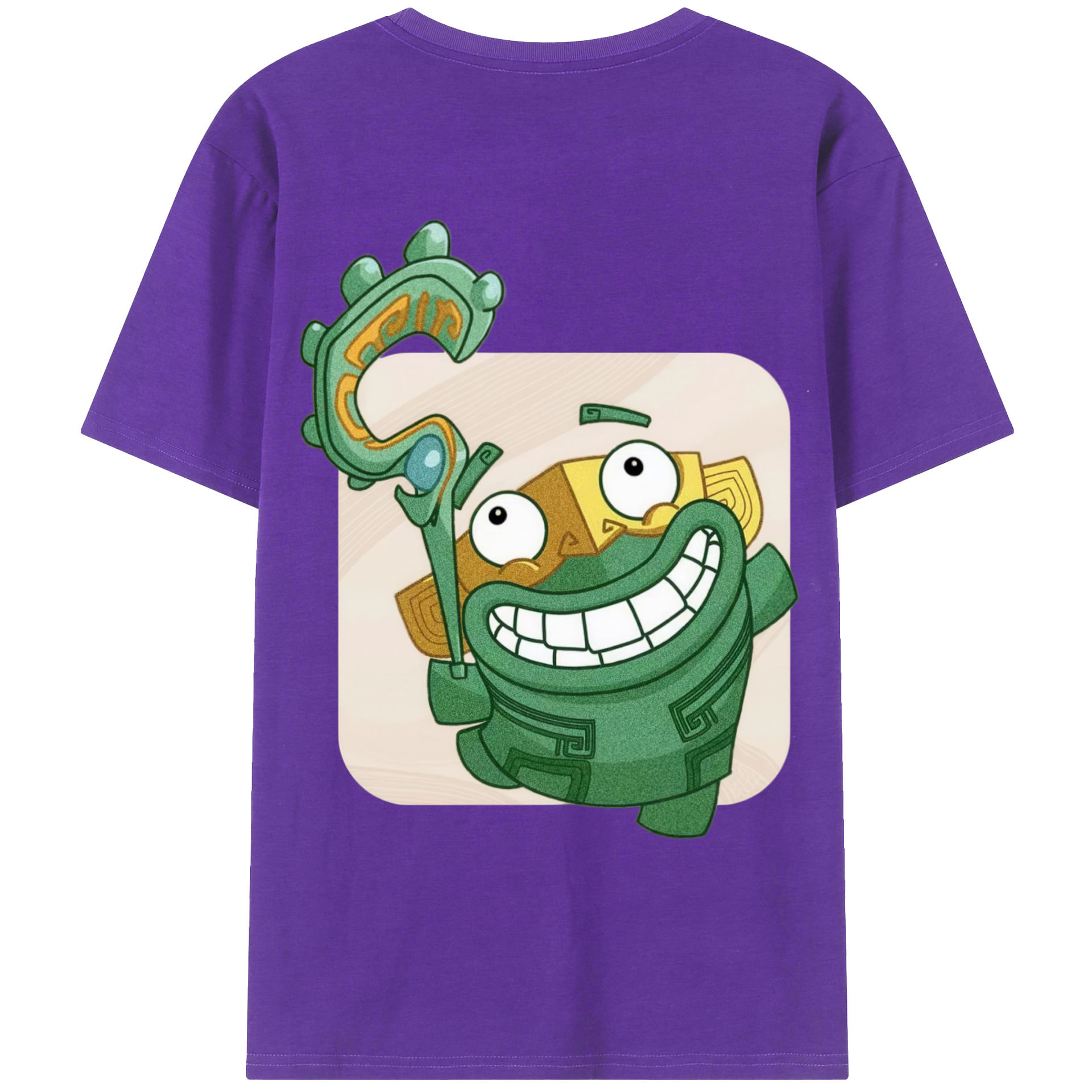 （画像用） Ne Zha 2 ナタ 魔童の大暴れ 綿100％ メンズ半袖Tシャツ（バックプリント） 通気性
