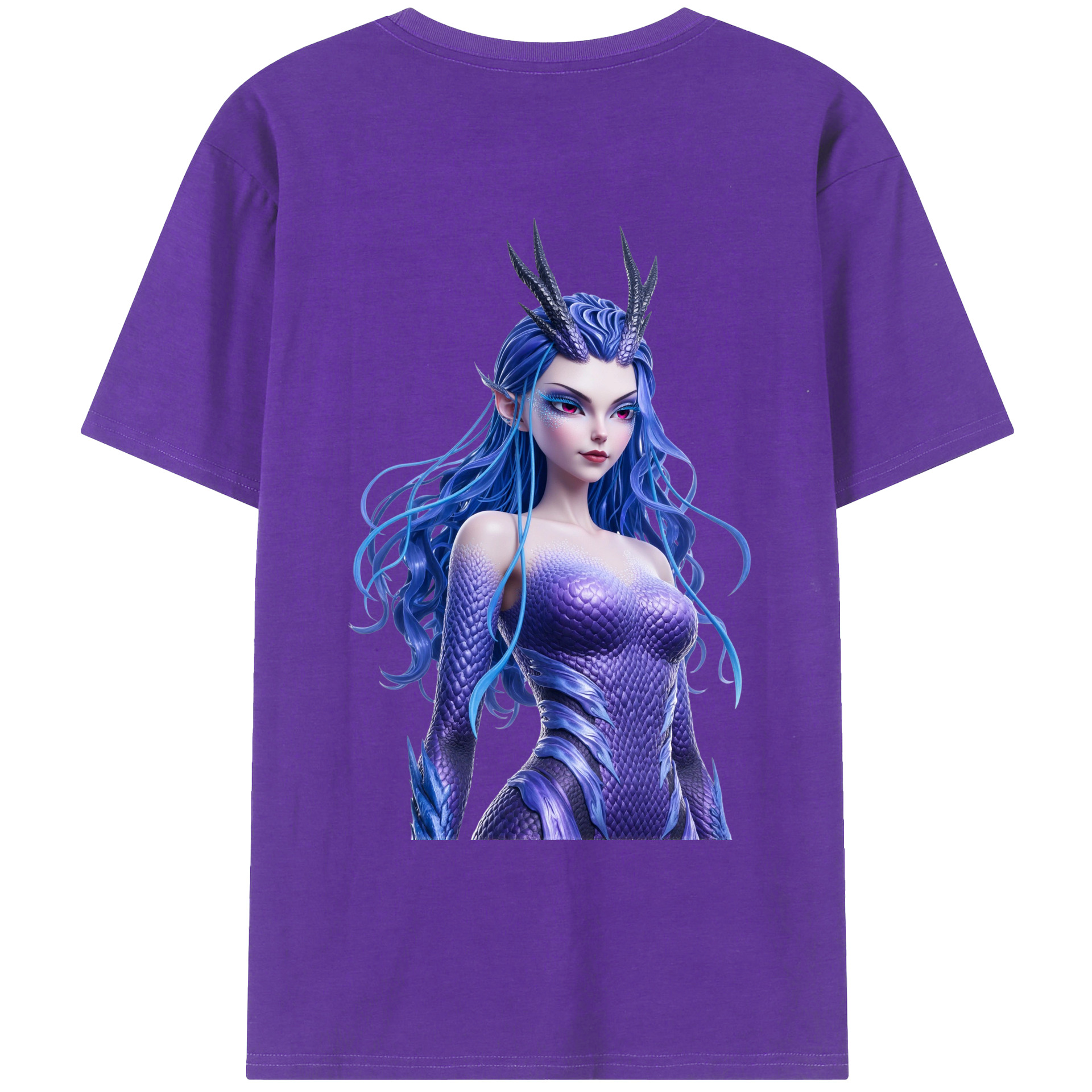 （画像用） Ne Zha 2 ナタ 魔童の大暴れ 綿100％ メンズ半袖Tシャツ（バックプリント） 通気性