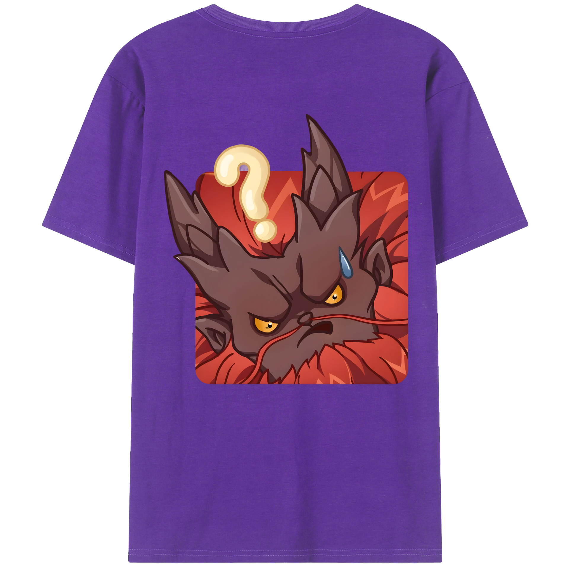 （画像用） Ne Zha 2 ナタ 魔童の大暴れ 綿100％ メンズ半袖Tシャツ（バックプリント） 通気性