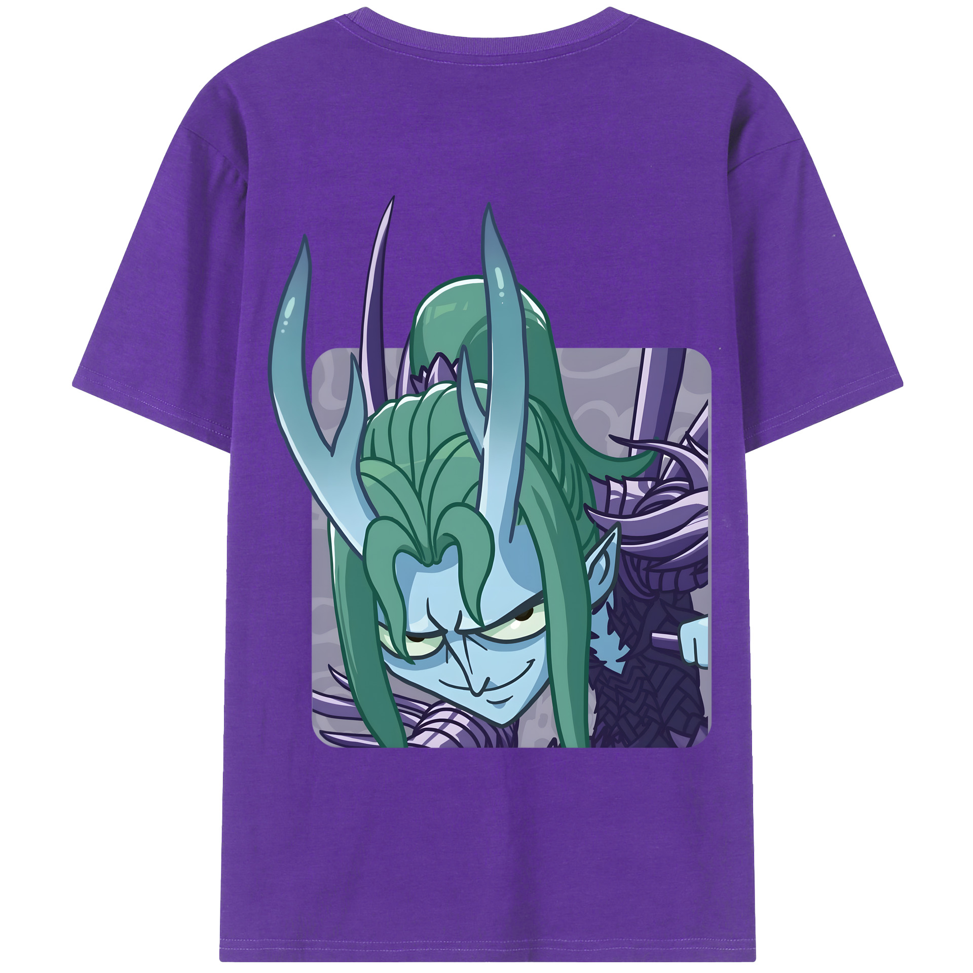 （画像用） Ne Zha 2 ナタ 魔童の大暴れ 綿100％ メンズ半袖Tシャツ（バックプリント） 通気性