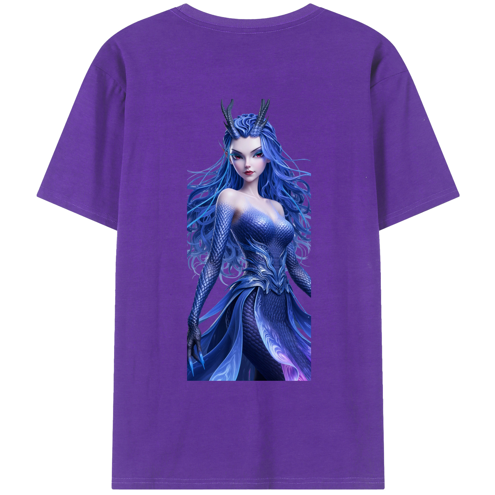 （画像用） Ne Zha 2 ナタ 魔童の大暴れ 綿100％ メンズ半袖Tシャツ（バックプリント） 通気性