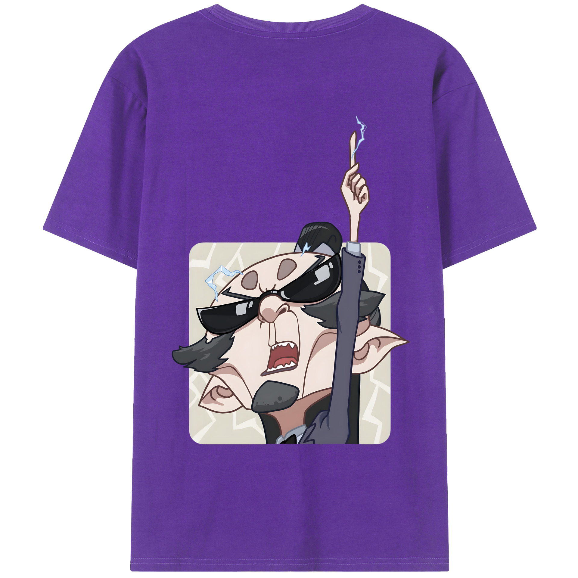 （画像用） Ne Zha 2 ナタ 魔童の大暴れ 綿100％ メンズ半袖Tシャツ（バックプリント） 通気性