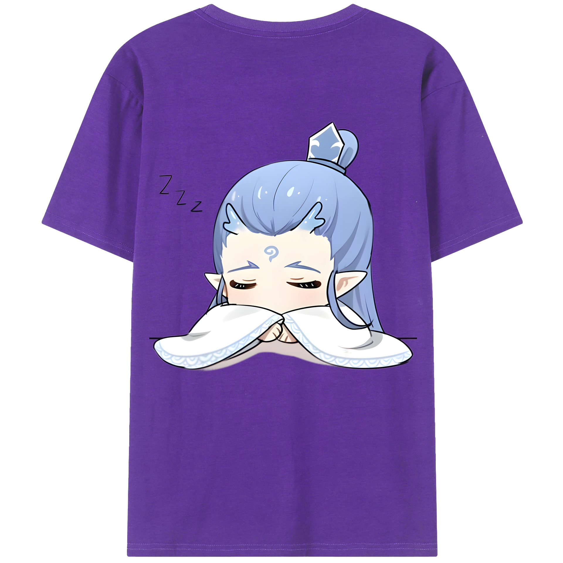 （画像用） Ne Zha 2 ナタ 魔童の大暴れ 綿100％ メンズ半袖Tシャツ（バックプリント） 通気性