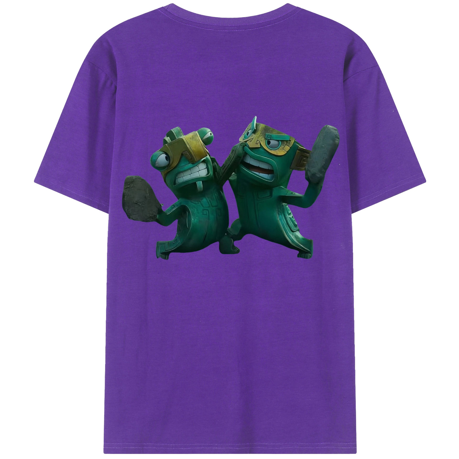 （画像用） Ne Zha 2 ナタ 魔童の大暴れ 綿100％ メンズ半袖Tシャツ（バックプリント） 通気性