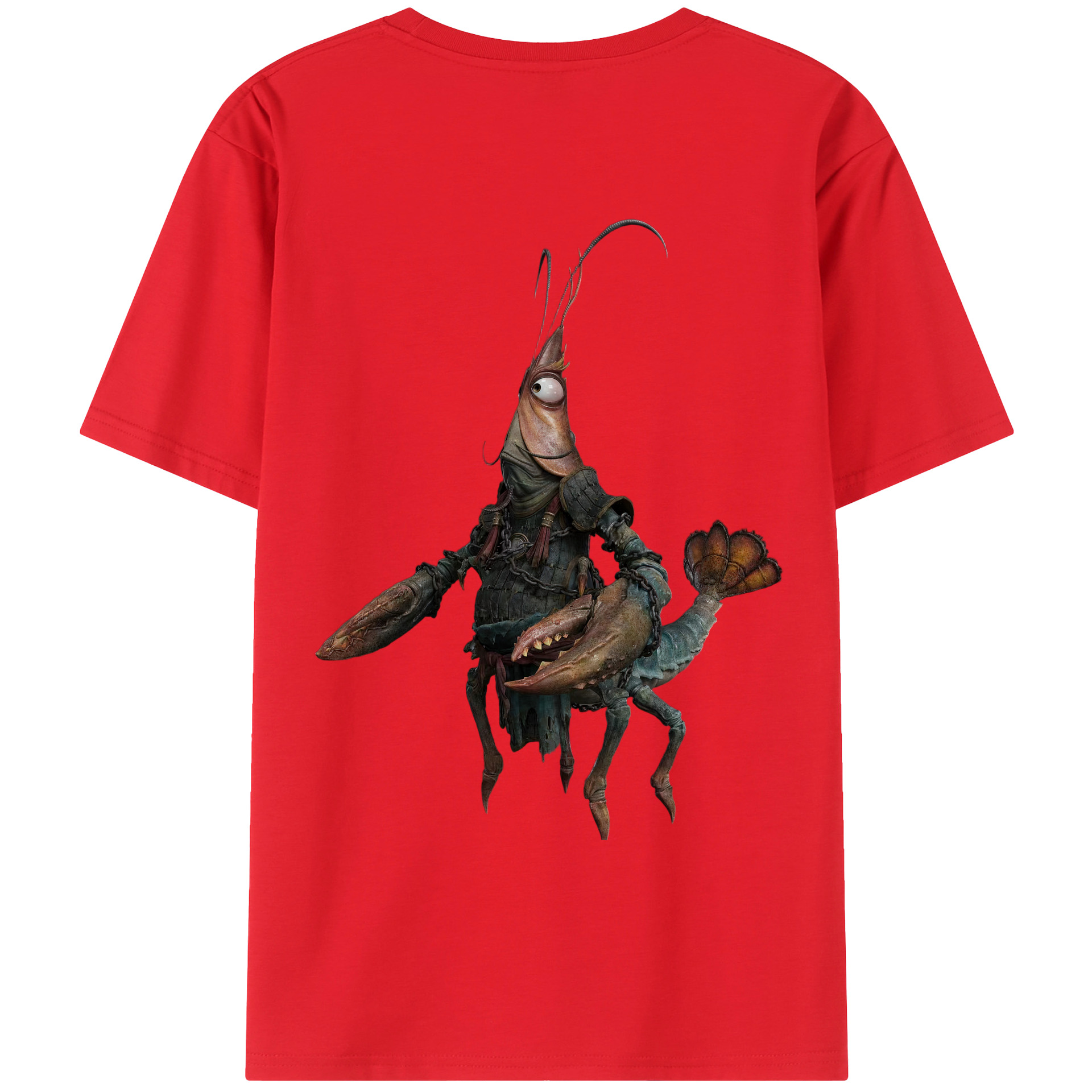 （画像用） Ne Zha 2 ナタ 魔童の大暴れ 綿100％ メンズ半袖Tシャツ（バックプリント） 通気性