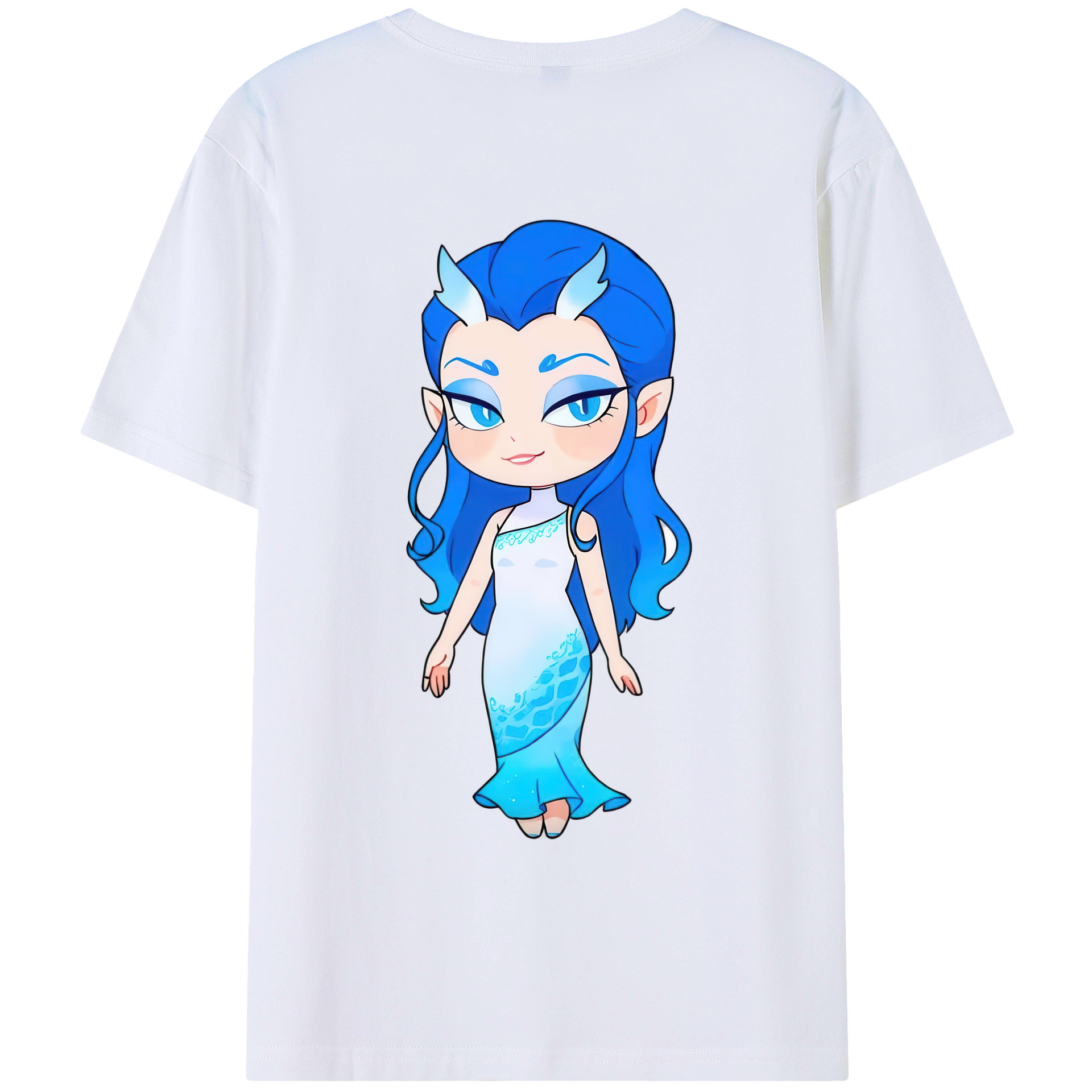 （画像用） Ne Zha 2 ナタ 魔童の大暴れ 綿100％ メンズ半袖Tシャツ（バックプリント） 通気性