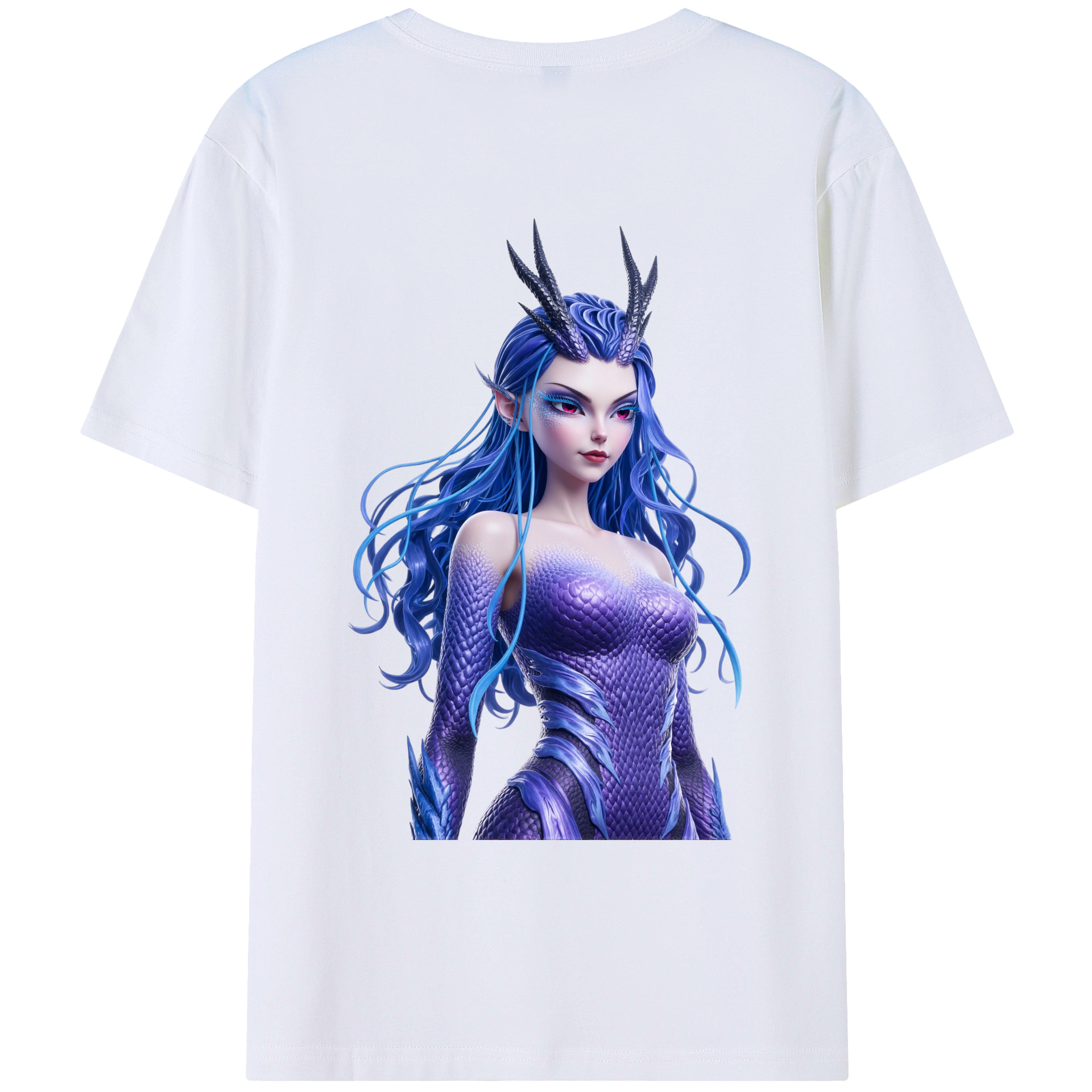 （画像用） Ne Zha 2 ナタ 魔童の大暴れ 綿100％ メンズ半袖Tシャツ（バックプリント） 通気性