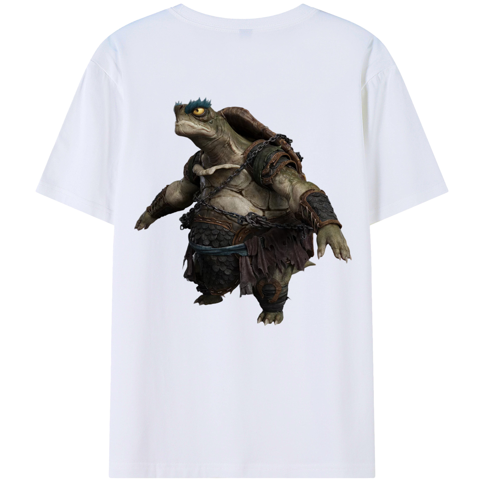 （画像用） Ne Zha 2 ナタ 魔童の大暴れ 綿100％ メンズ半袖Tシャツ（バックプリント） 通気性