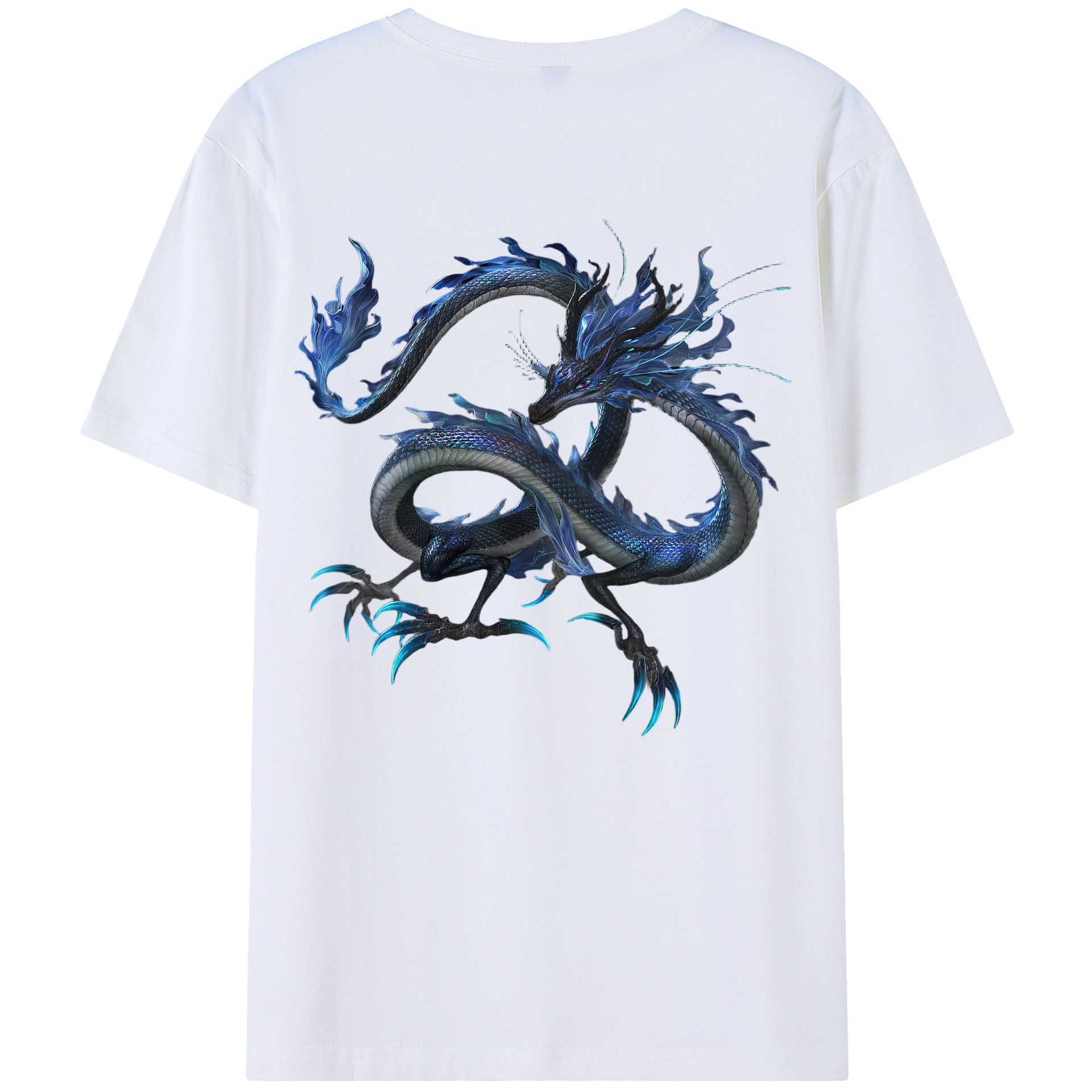 （画像用） Ne Zha 2 ナタ 魔童の大暴れ 綿100％ メンズ半袖Tシャツ（バックプリント） 通気性