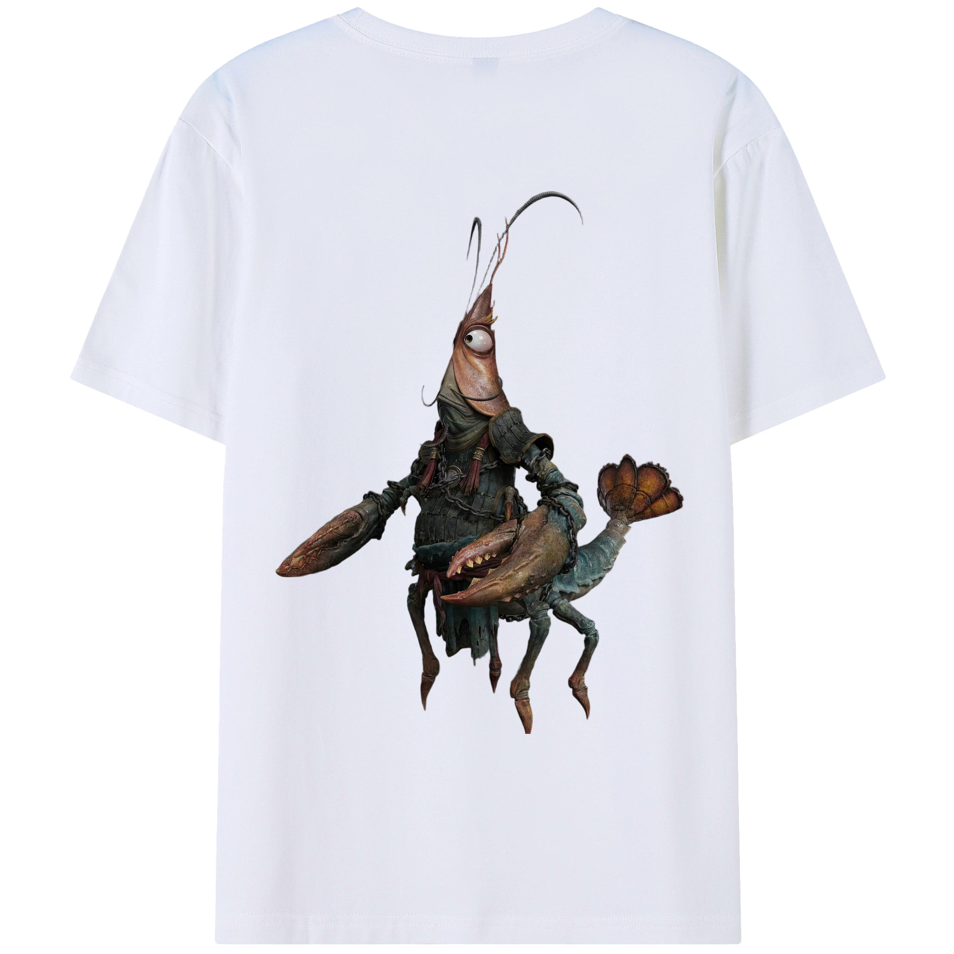 （画像用） Ne Zha 2 ナタ 魔童の大暴れ 綿100％ メンズ半袖Tシャツ（バックプリント） 通気性